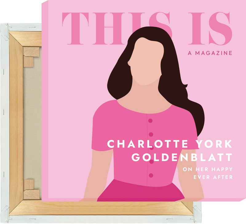 MOTIVISSO Leinwandbild Sex And The City - This Is A Magazine - Charlotte York Goldenblatt