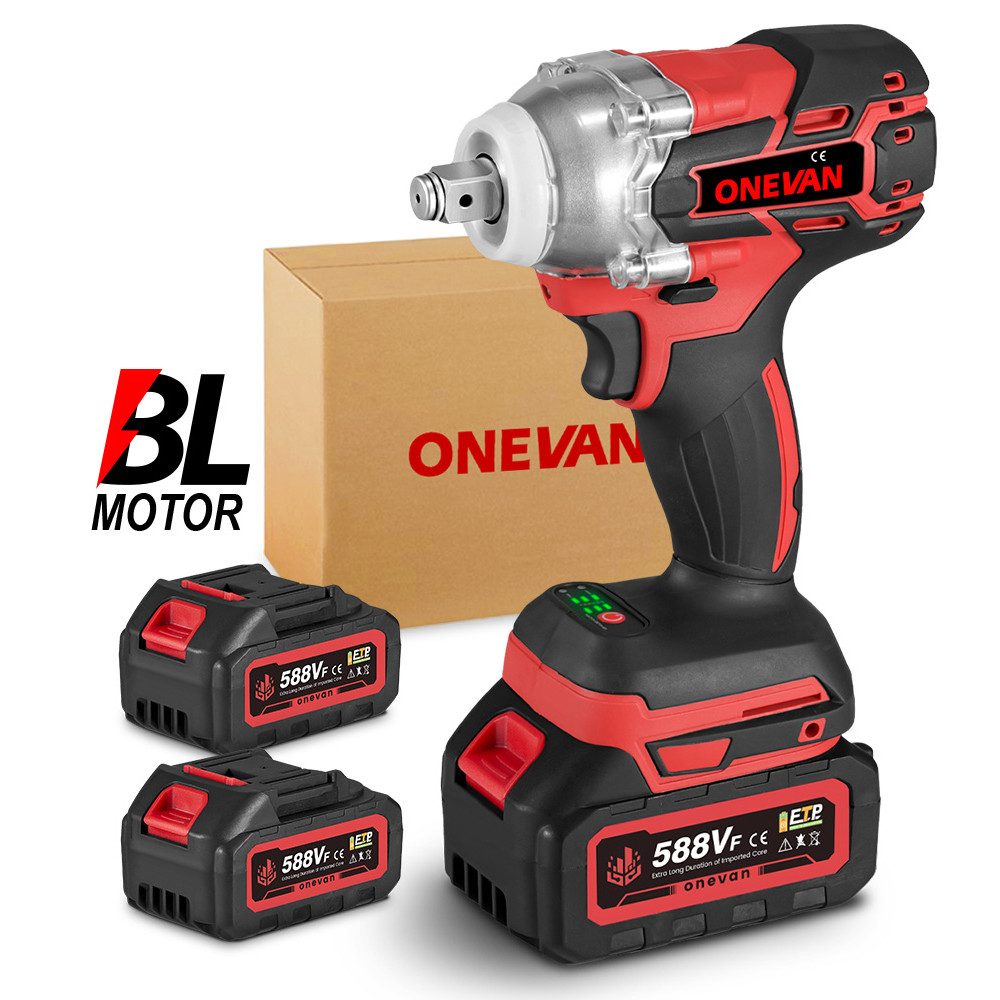 ONEVAN Akku-Schlagschrauber 1/2 Zoll Bürstenloser 520 günstig online kaufen
