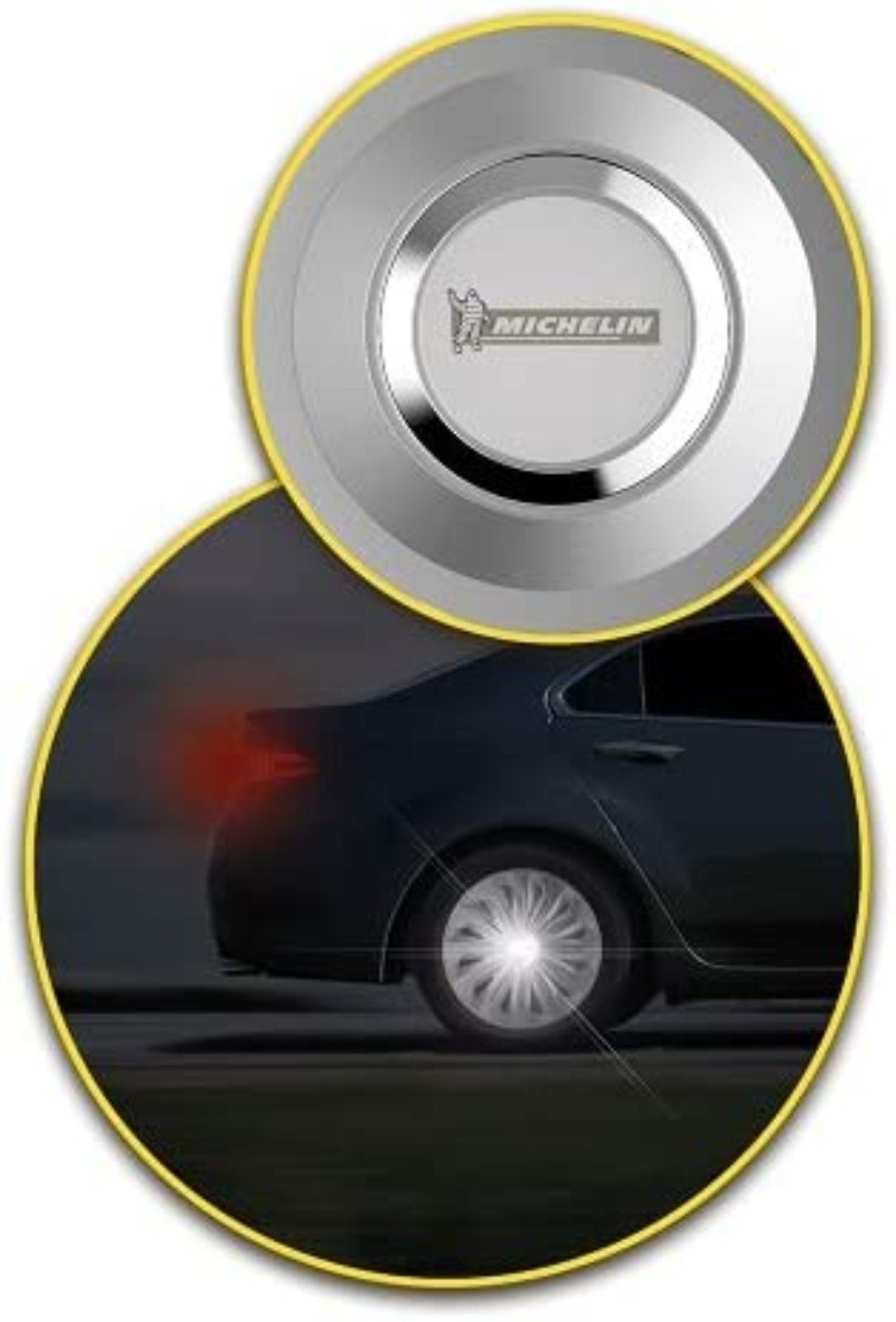 MICHELIN Radkappen 15 Zoll 4-tlg. - Bicolor Design Für Alufelgen