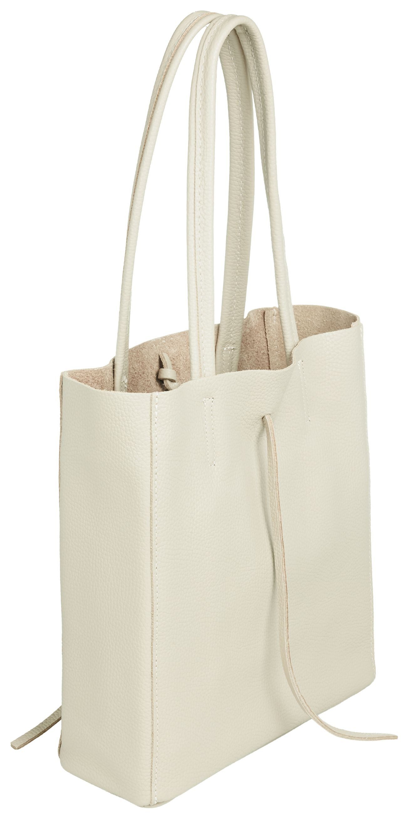 Caspar Schultertasche Mittelgroße Leder Shopper Damen Tasche - CLASSIC LINE günstig online kaufen