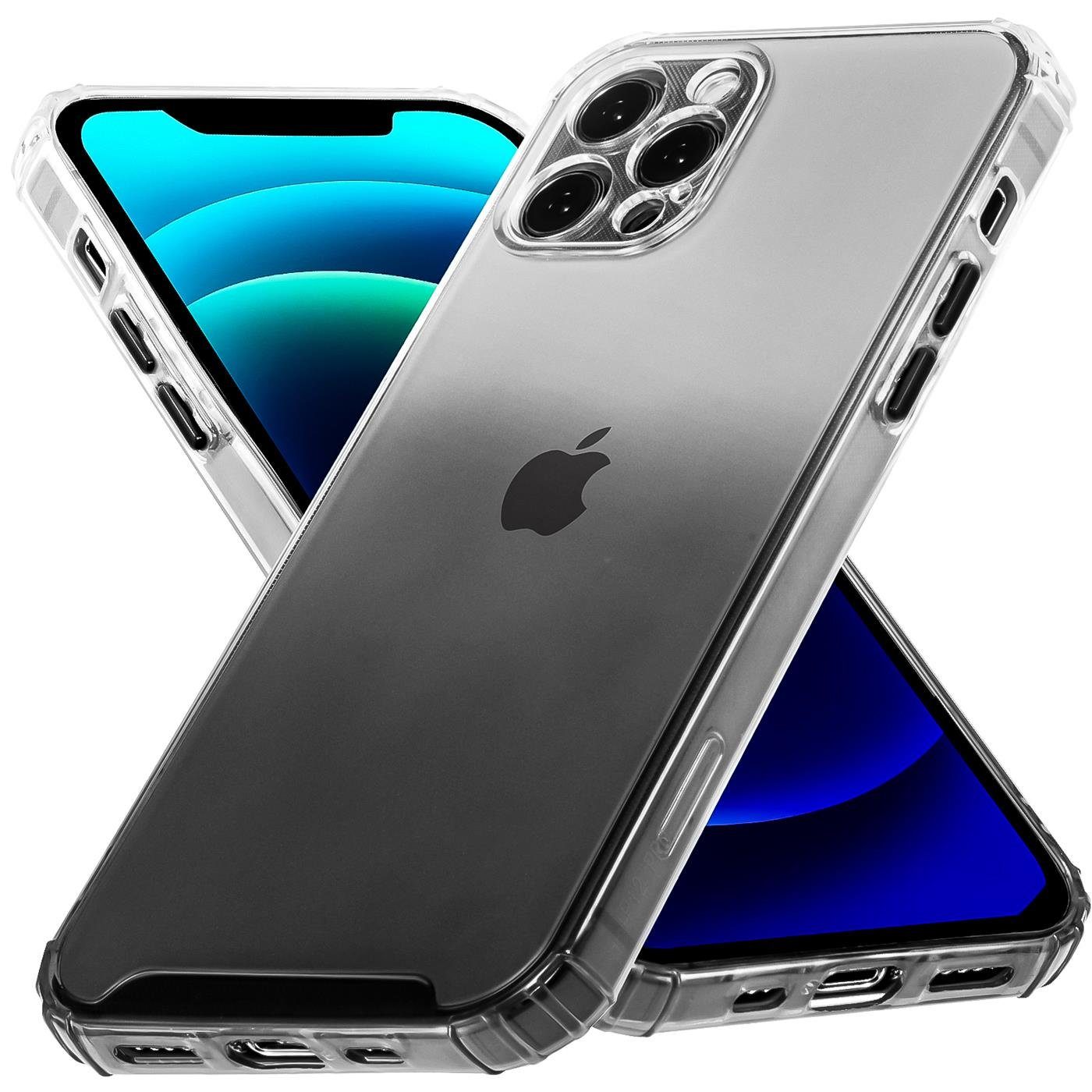 CoolGadget Handyhülle Farbverlauf Twilight Hülle für Apple iPhone 12 Pro Max 6,7 Zoll, Robust Hybrid Cover Kamera Schutz Hülle für iPhone 12 Pro Max Case