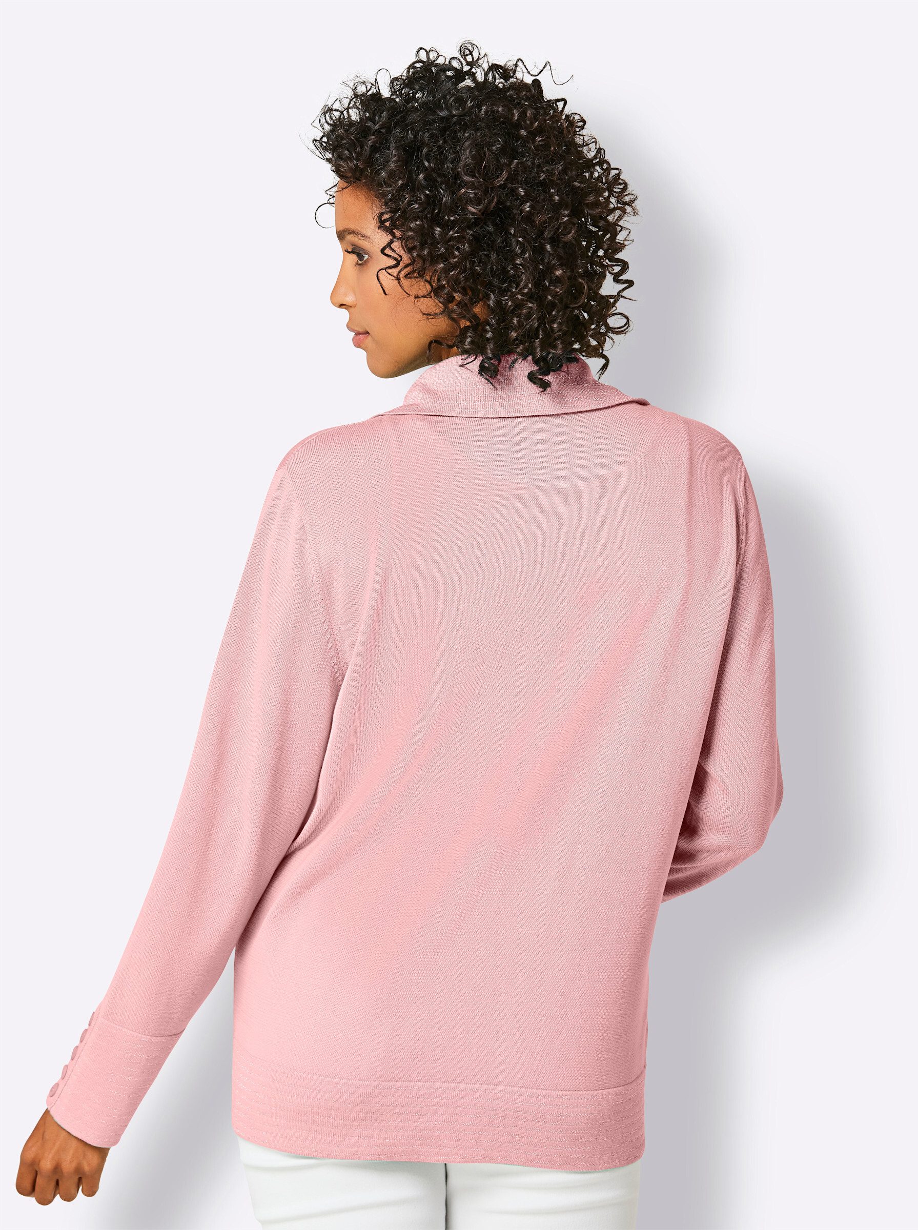creation L Strickjacke Baumwoll-Strickjacke Langarm Feinstrick, Jersey
