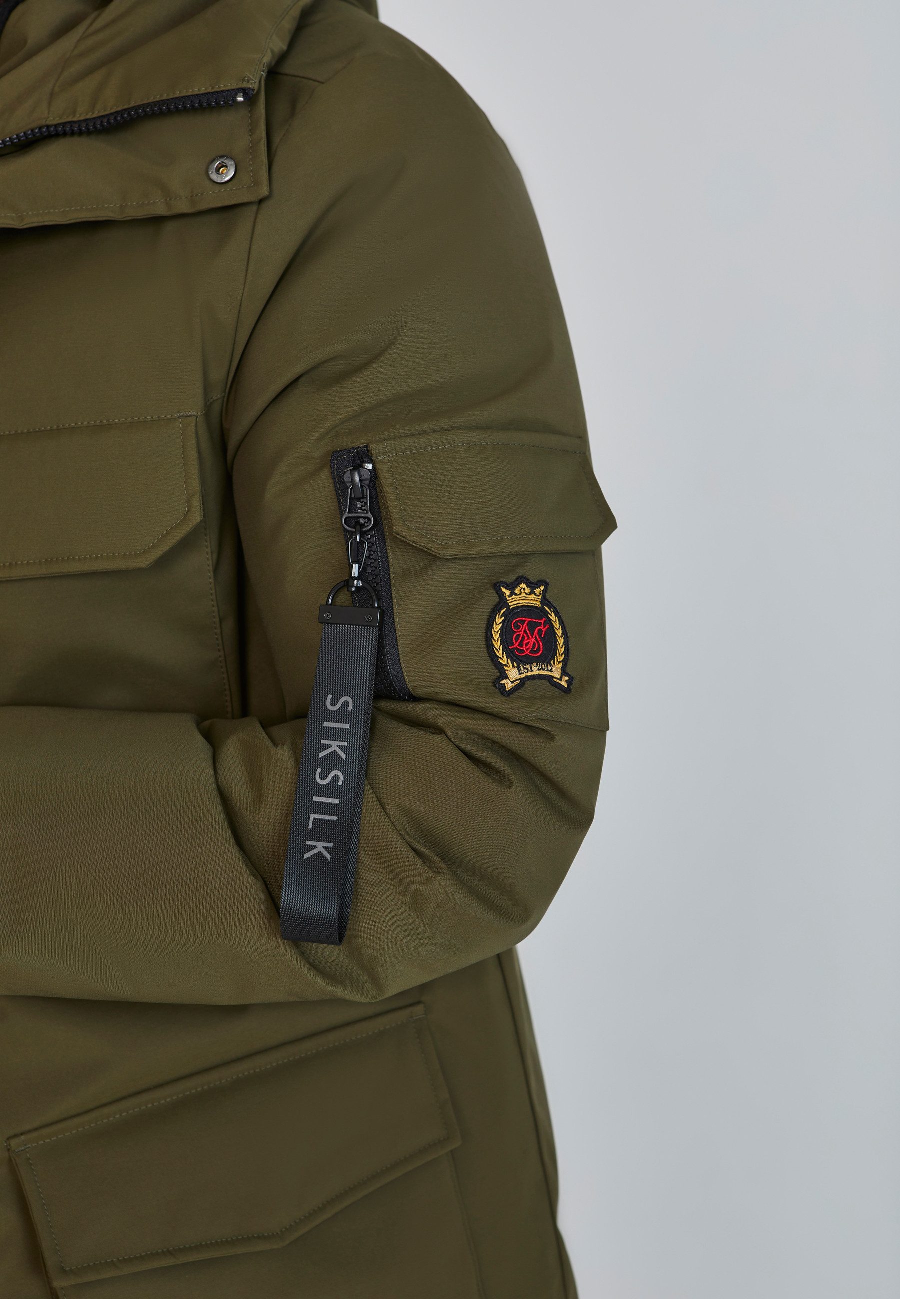 Siksilk Parka SikSilk Herren Grüner Parka