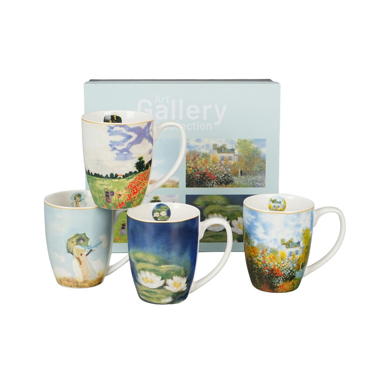 Duo-Gift Tasse Monet 4er Set Tassen Porzellan 0,36 L im Geschenkkarton, 1-tlg., 4er Set Tassen im Geschenkkarton