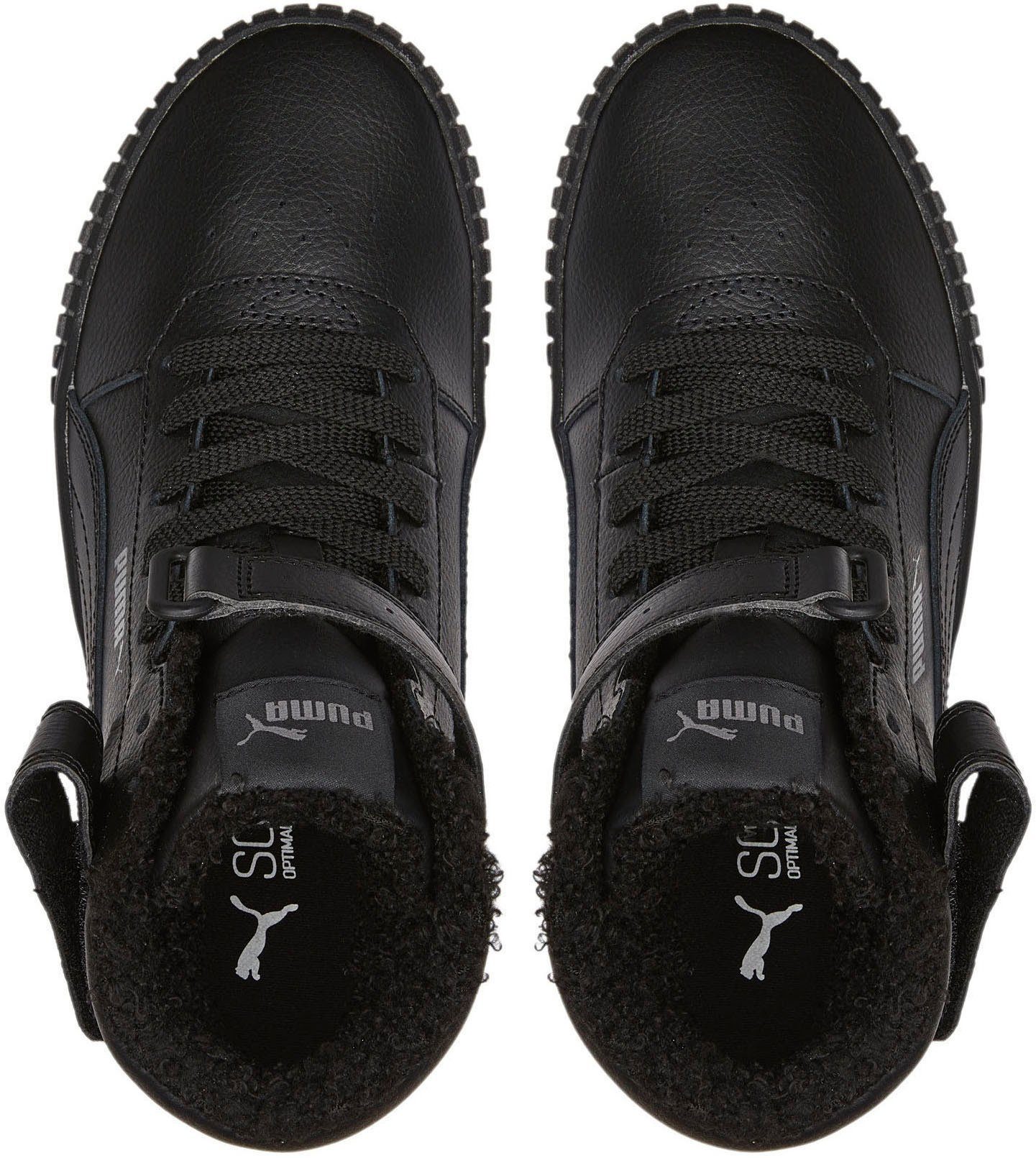 PUMA CARINA 2.0 MID Jugendliche Puma Black-Puma mit für Klettverschluss WTR JR Shadow Black-Dark Sneaker