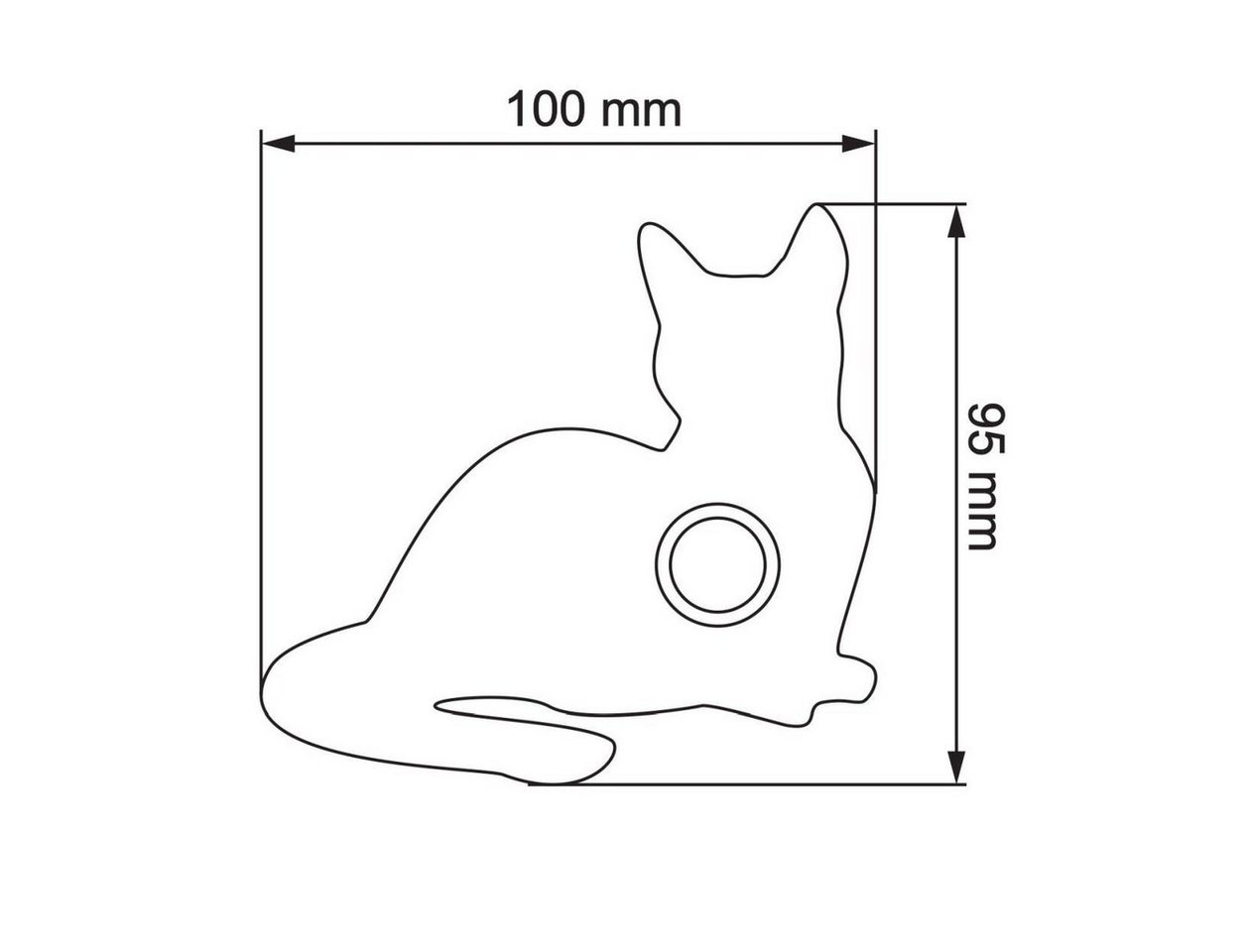 Thumbnail - Bravios Briefkasten Klingeltaster Katze ''Kitty'' Edelstahl