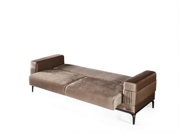 Villa Möbel Sofa Cusco, 1 Teil, Handmade Quality,strapazierfähiger Mikrofaser Samtstoff