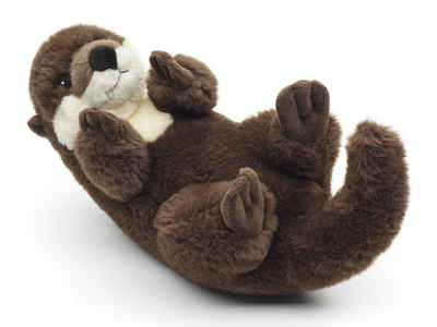 Uni-Toys Kuscheltier »Otter Rückenschwimmer - 26 cm (Länge) - Plüsch, Plüschtier«, Uni-Toys Eco-Line - zu 100 % aus recyceltem Material gefertigt