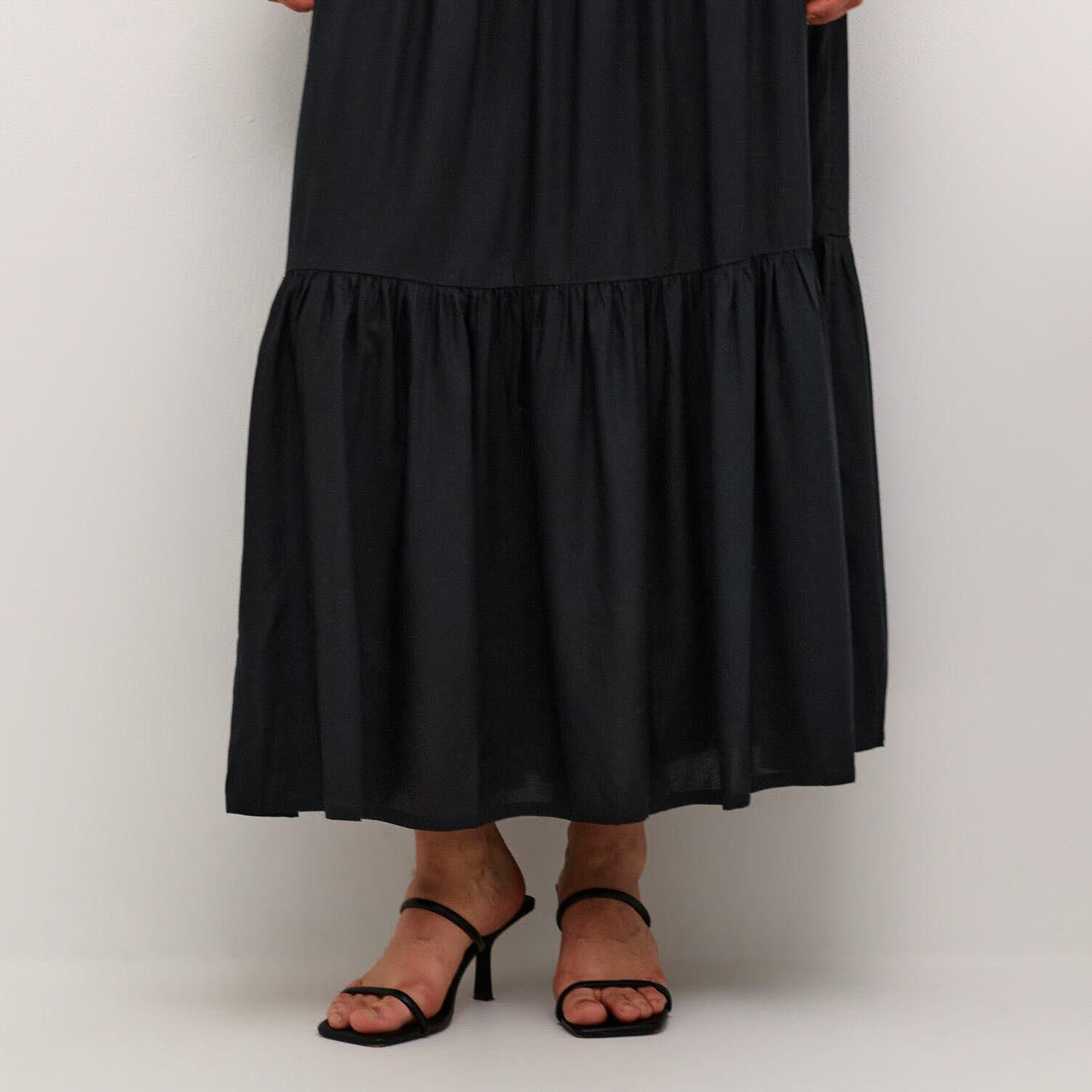KAFFE A-Linien-Rock KAmaxi Smock Skirt