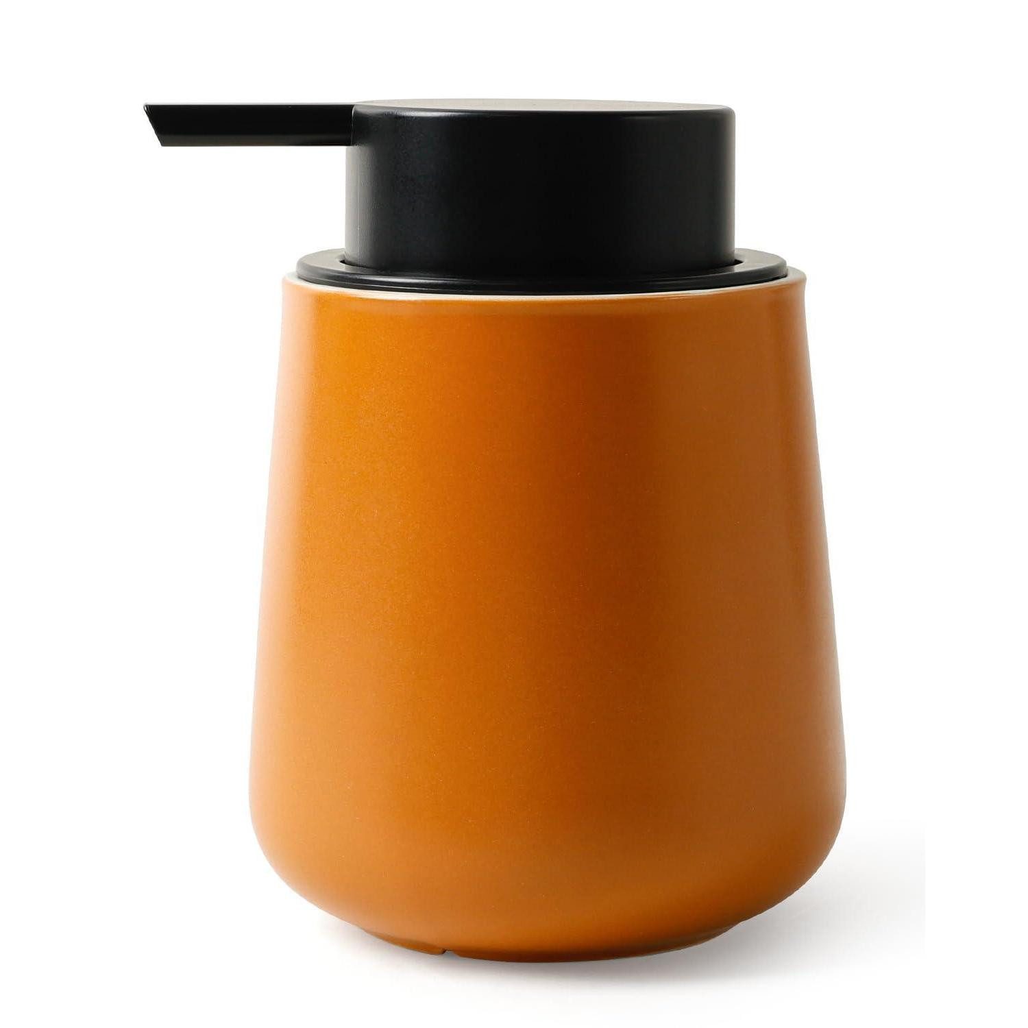 LuxusKollektion Seifenspender Keramik Seifenspender Rotbraun 350ml