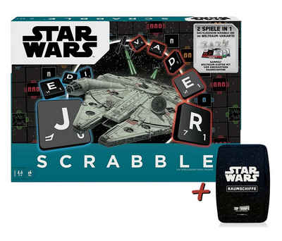Mattel games Spiel, Brettspiel Scrabble - Star Wars + Top Trumps Raumschiffe