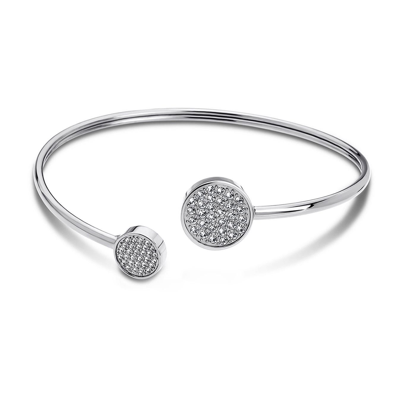 Lotus Style Armreif Lotus Style Armband Armreif silber, für Damen aus Edelstahl (Stainless Steel)