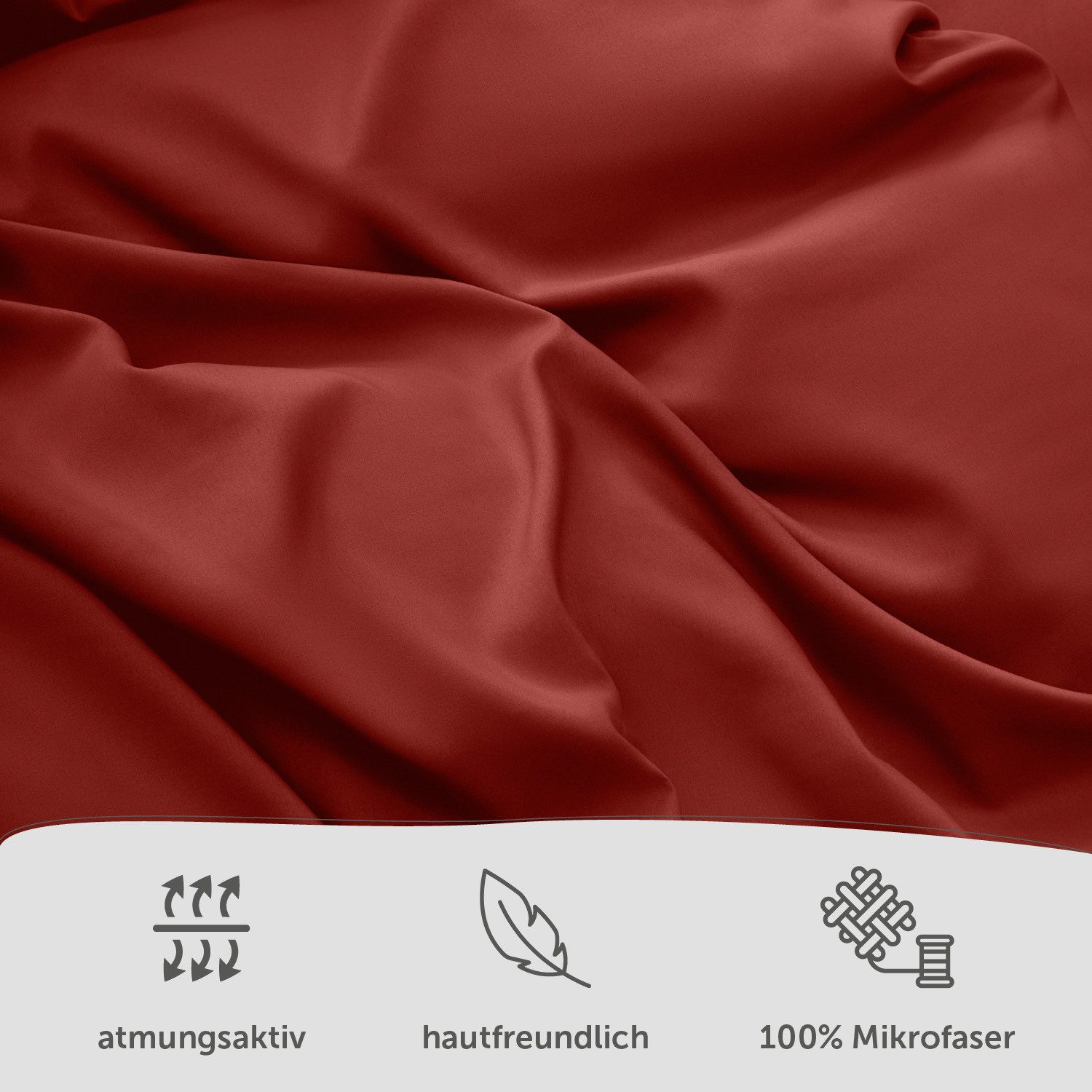 Blumtal Bettwäsche Oeko-TEX zertifizierte Mikrofaser Bettwäsche pflegeleicht & faltenfrei, Mikrofaser, Bettbezüge aus Atmungsaktivem Mikrofaser