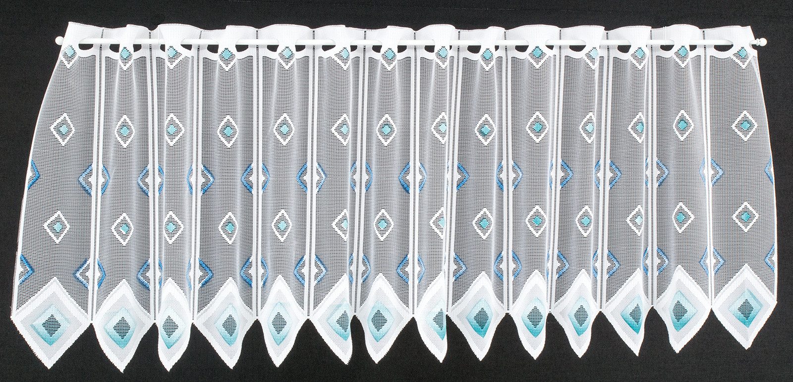 Gardinen Kranzusch Scheibengardine Quadrate, Stangendurchzug, transparent, günstig online kaufen