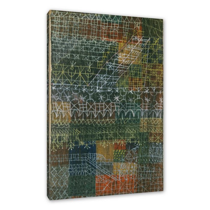 Pixxprint Leinwandbild Paul Klee - Struktural I Wanddekoration (1 St) Leinwandbild fertig bespannt inkl. Zackenaufhänger
