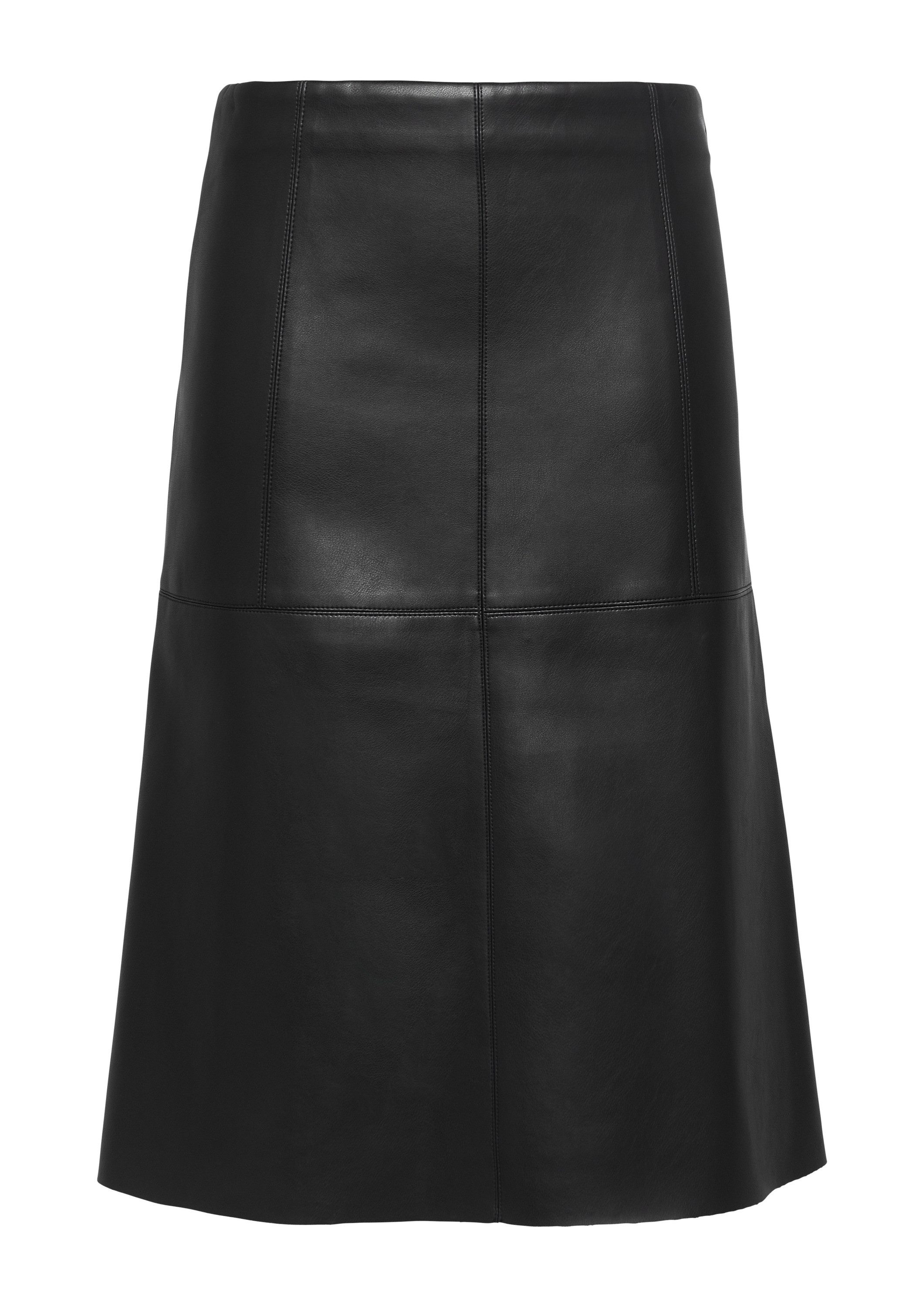 s.Oliver Midirock Rock Ausgestellter Rock aus Lederimitat günstig online kaufen