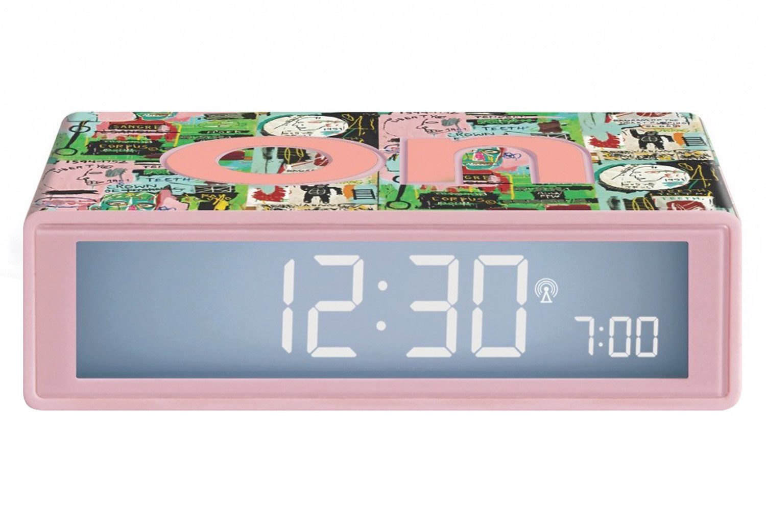 Lexon Funkwecker FunkFlip+ Jean-Michel Basquiat Bunt