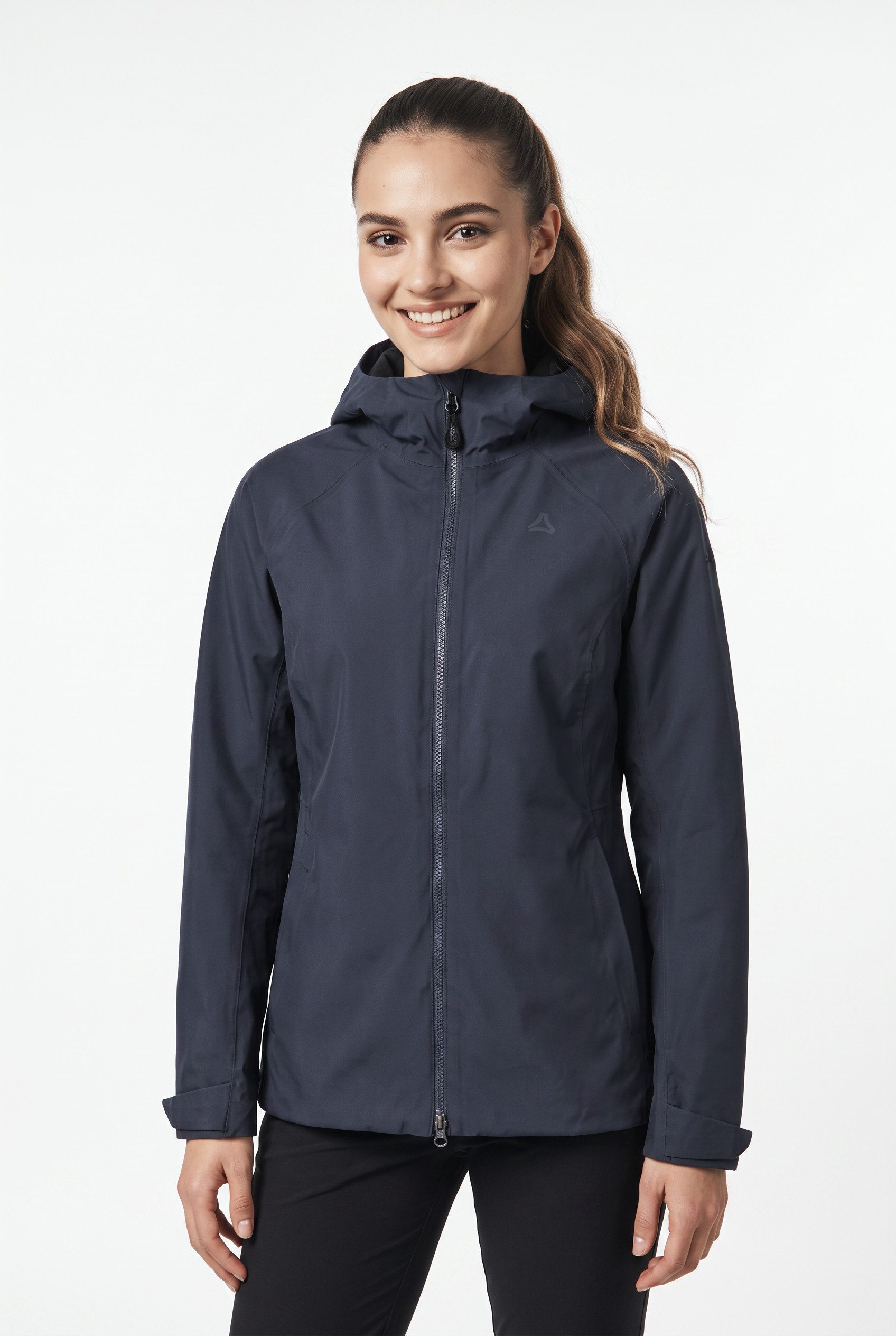 Schöffel Regenjacke Jacket Style Yew WMN sportlicher Stil, für Trekking und Outdoor-Sportarten