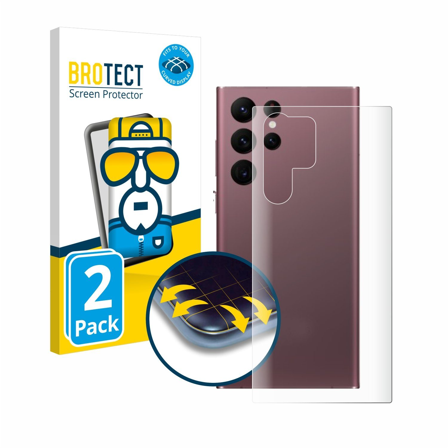 IMBZBK für Samsung Galaxy S22 Ultra 5G Schutzfolie, 3 Stück