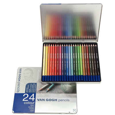 Talens Buntstift Van Gogh Pencil Set 24 Buntstifte, (24-tlg), im Metalletui