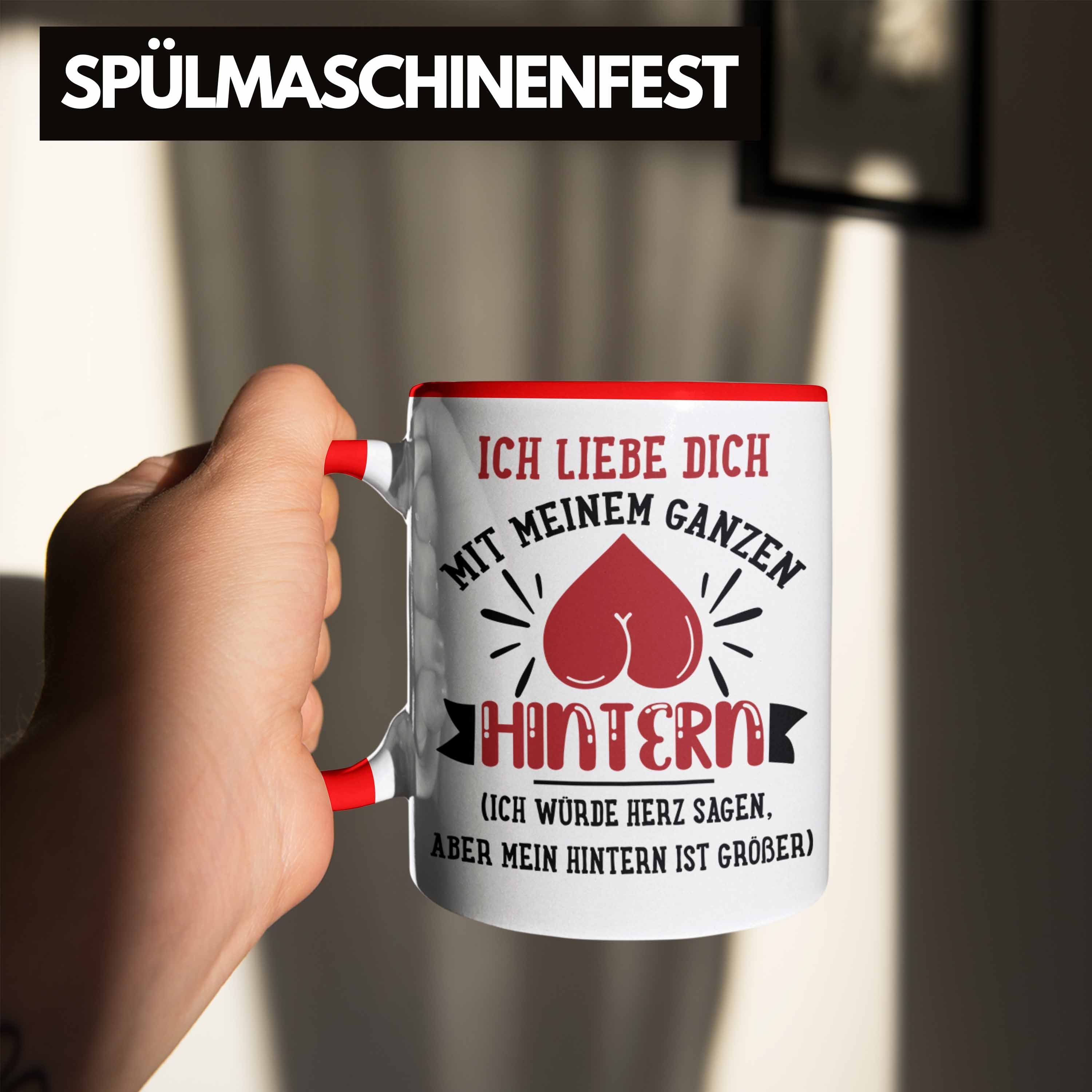 Rot - Tasse Tasse Trendation Liebe Spruch Freund Valentinstag Geschenk Kaffeetasse Sprüchen für Trendation mit