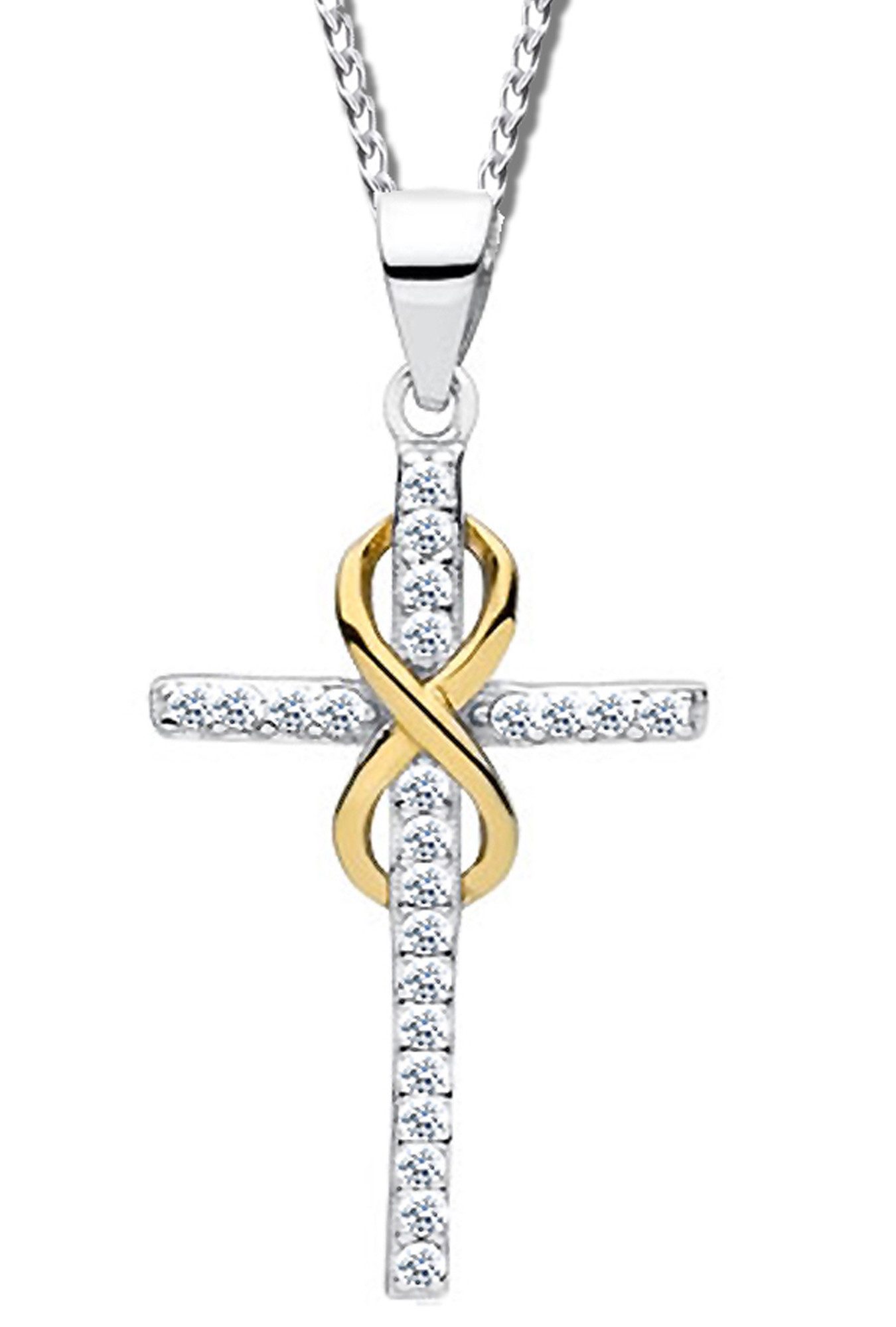 Limana Kreuzkette echt 925 Sterling Silber günstig online kaufen