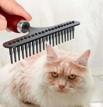 FIDDY Fellbürste Tierhaarentferner, hochwertige Hundebürste, Katzenbürste, hölzern, (Anzug, 1-tlg), Haarentferner Haustierbürste langes Haar kurzes Haar