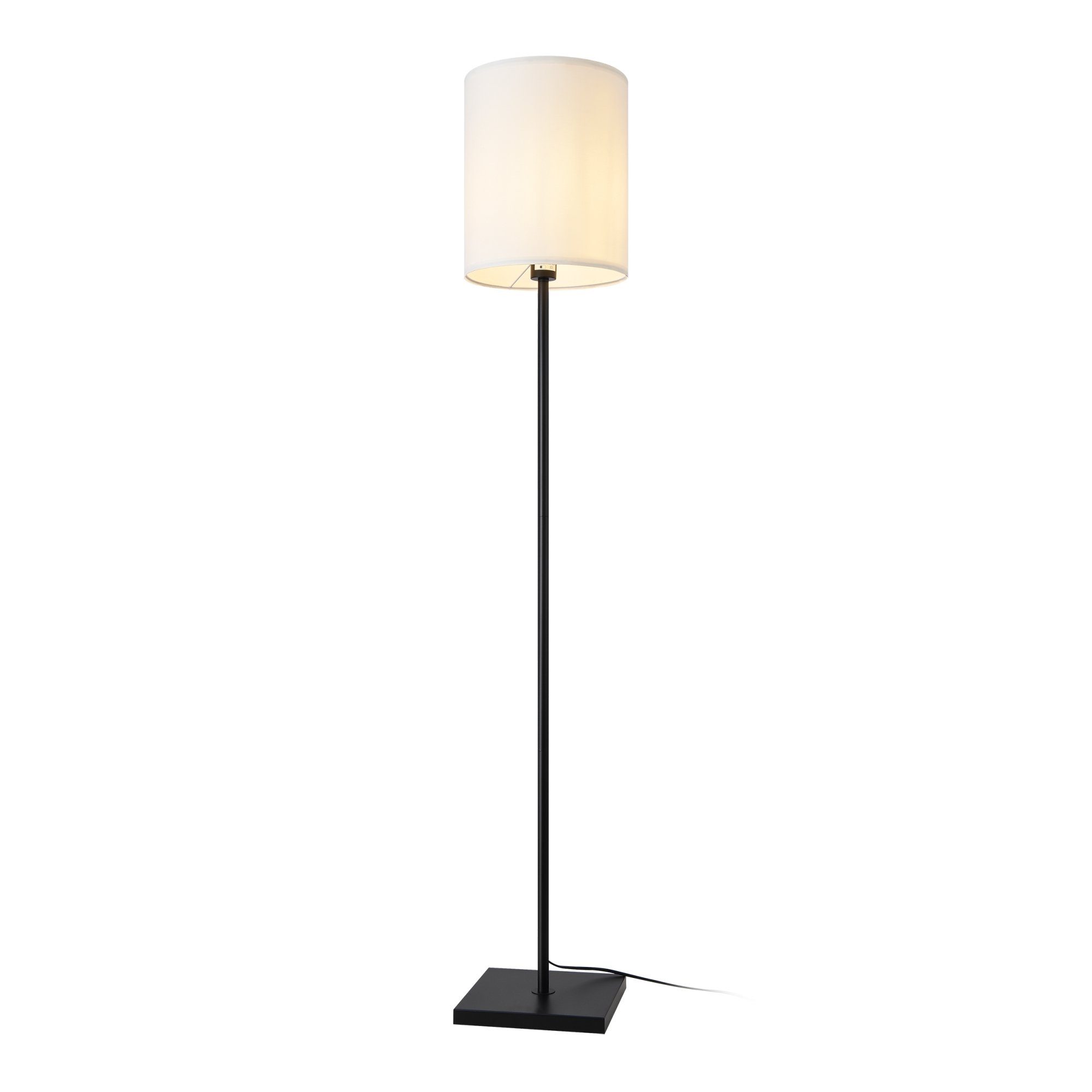 lux.pro Stehlampe, ohne Leuchtmittel, »Solna« 1 x E27 Metall 158 cm Schwarz und Weiß