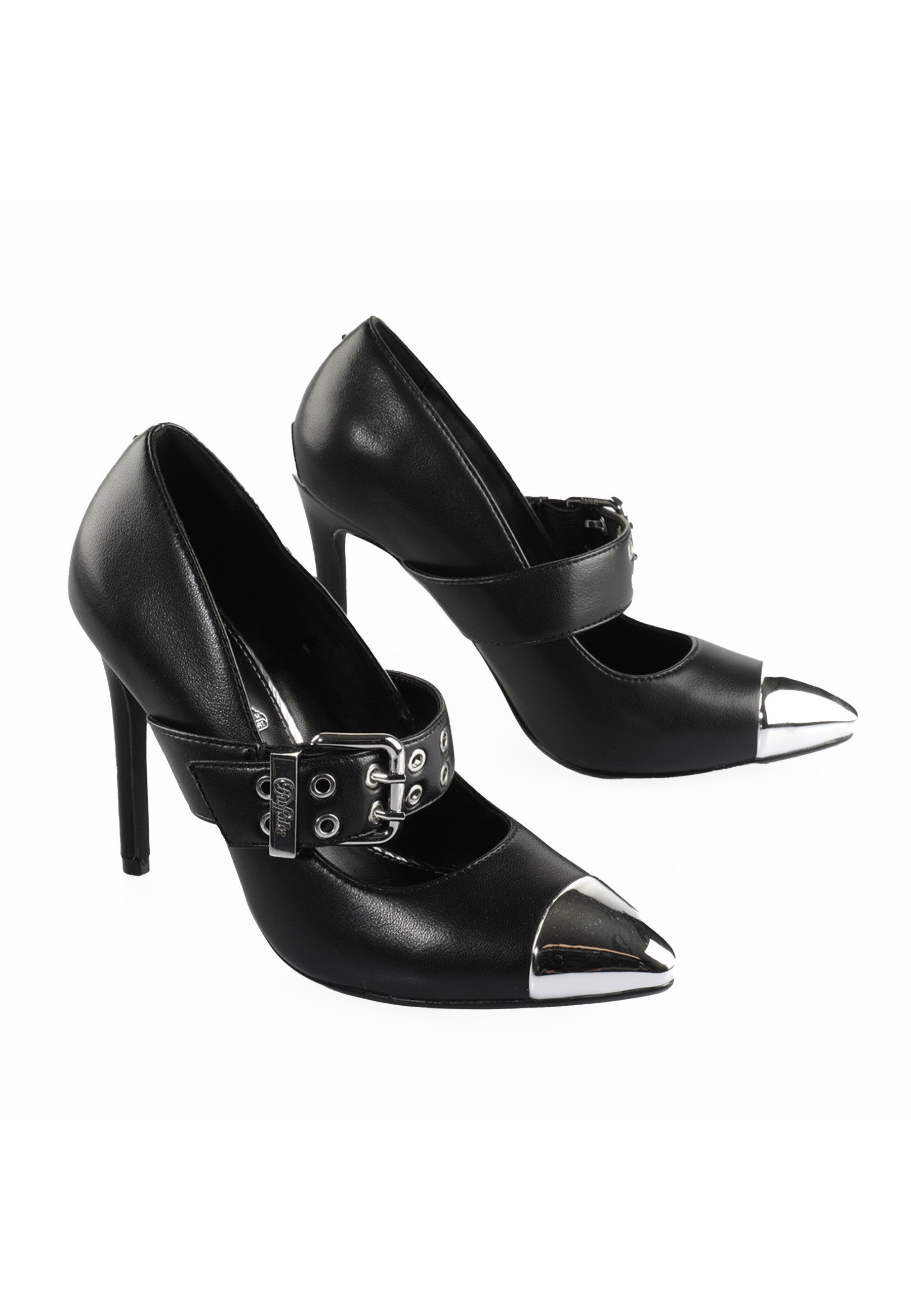 Buffalo Buffalo Juliet Pump Belt Vegan Nappa High-Heel-Pumps