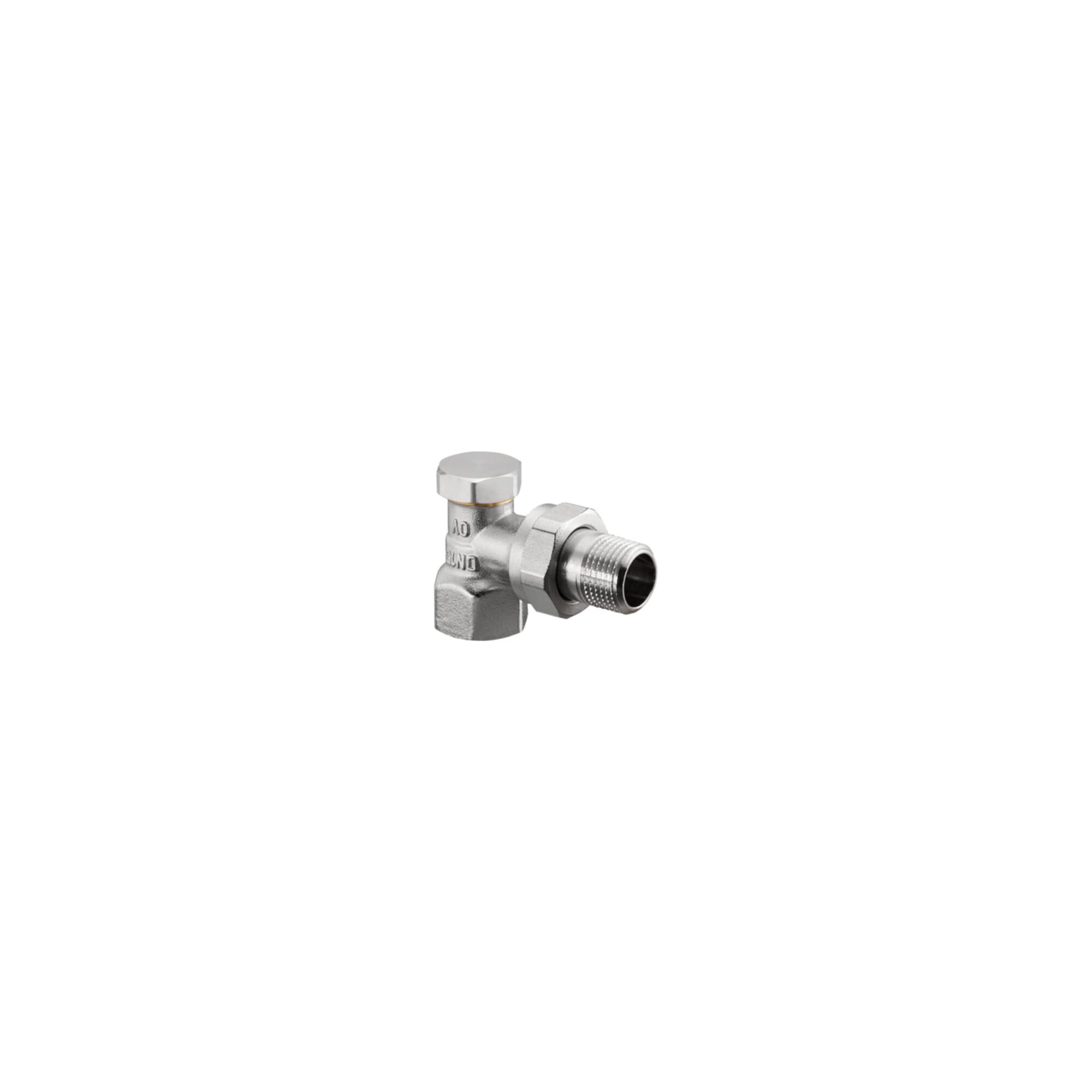 Oventrop Thermostatventil Oventrop Heizkörper-Verschr. Combi 2 DN 10, Eck, Messing vernickelt