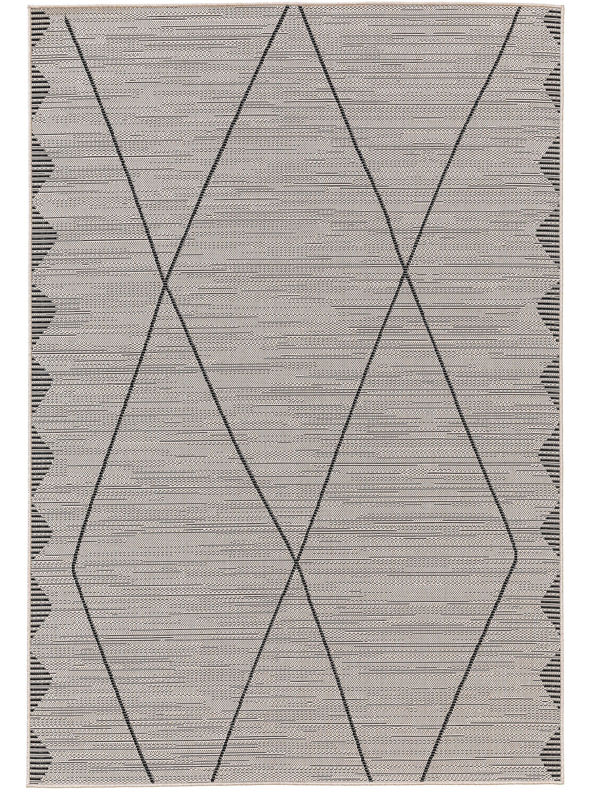 Outdoorteppich Diego, benuta, rechteckig, Höhe: 5 mm, Kunstfaser,  Berber, Ethno-Style, Wohnzimmer cream