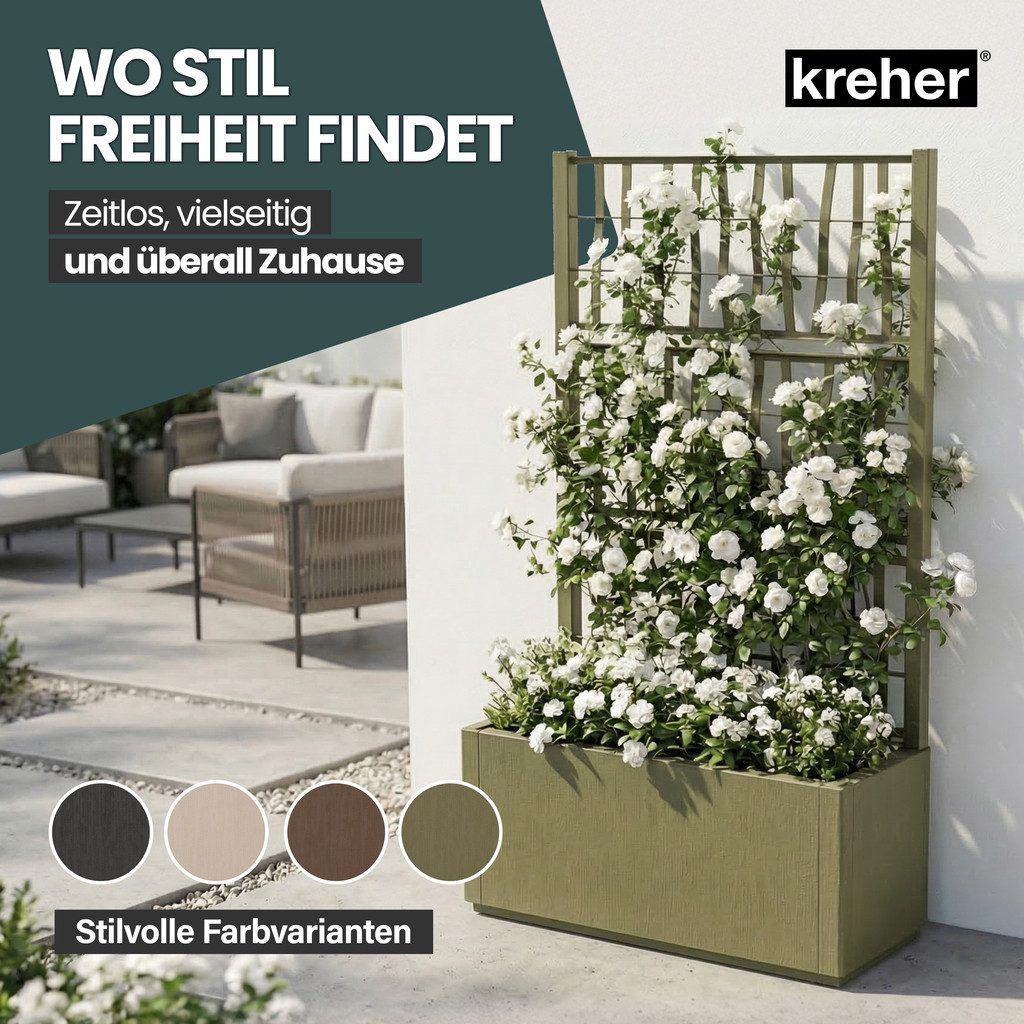 Kreher Spalier 2 x 'Ethica' Struktur Optik (breite Version) in verschiedenen Farben