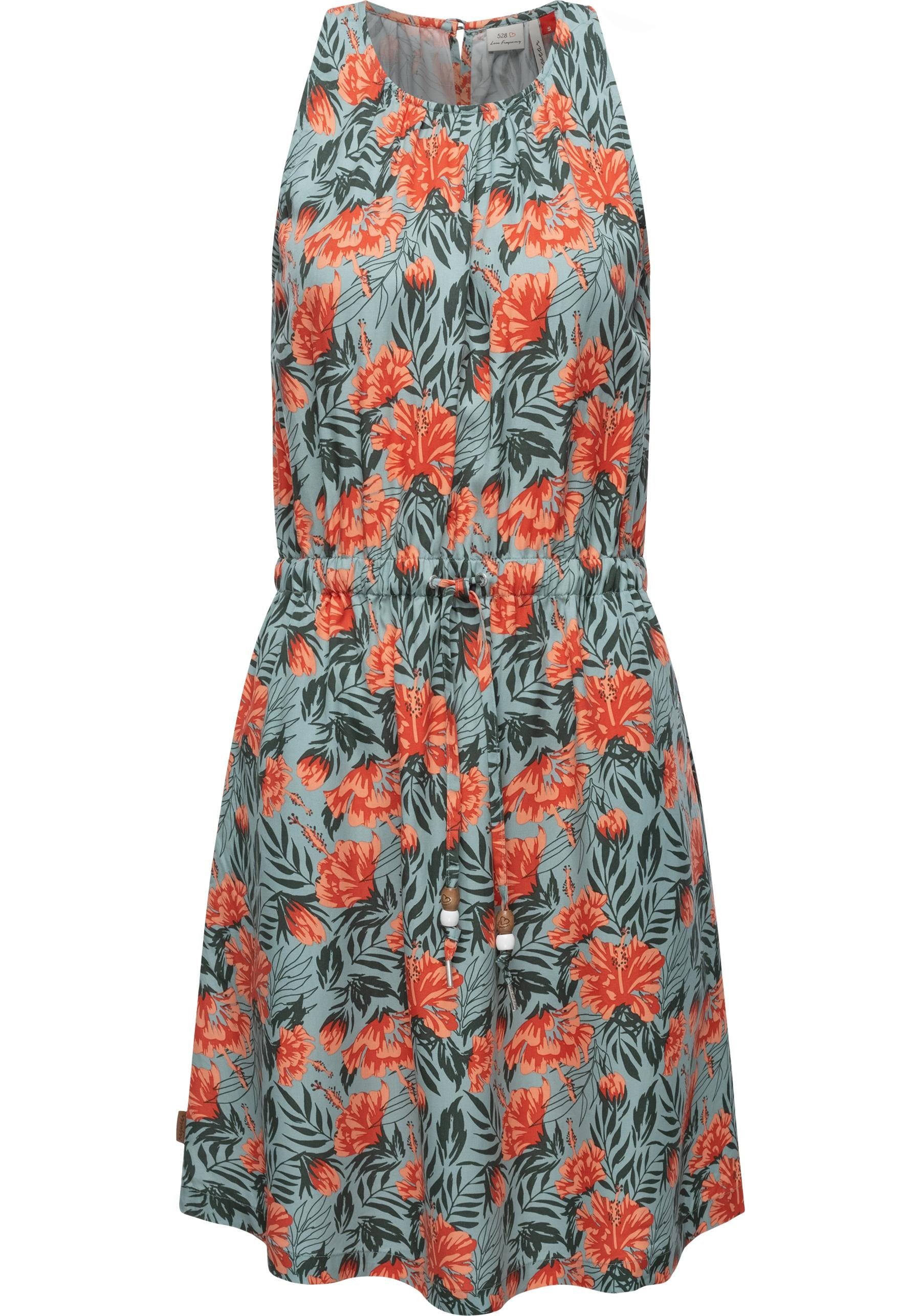 Ragwear A-Linien-Kleid Sanai Print Organic stylisches Sommerkleid mit verspielten Details
