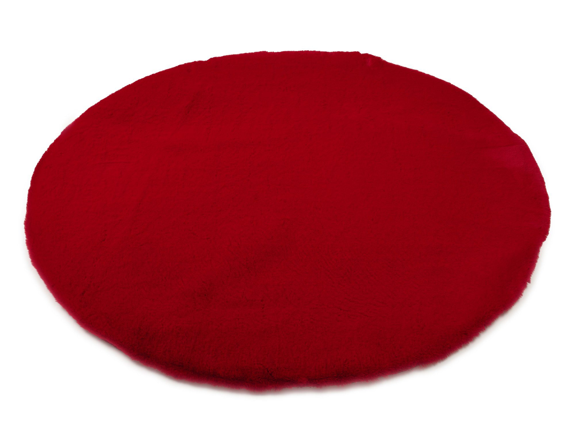 OCI DIE TEPPICHMARKE Hochflor-Teppich ROCKY SOFT, rund, Höhe: 35 mm, Kunstfell, weich, kuschelig, maschinell gewebt, waschbar