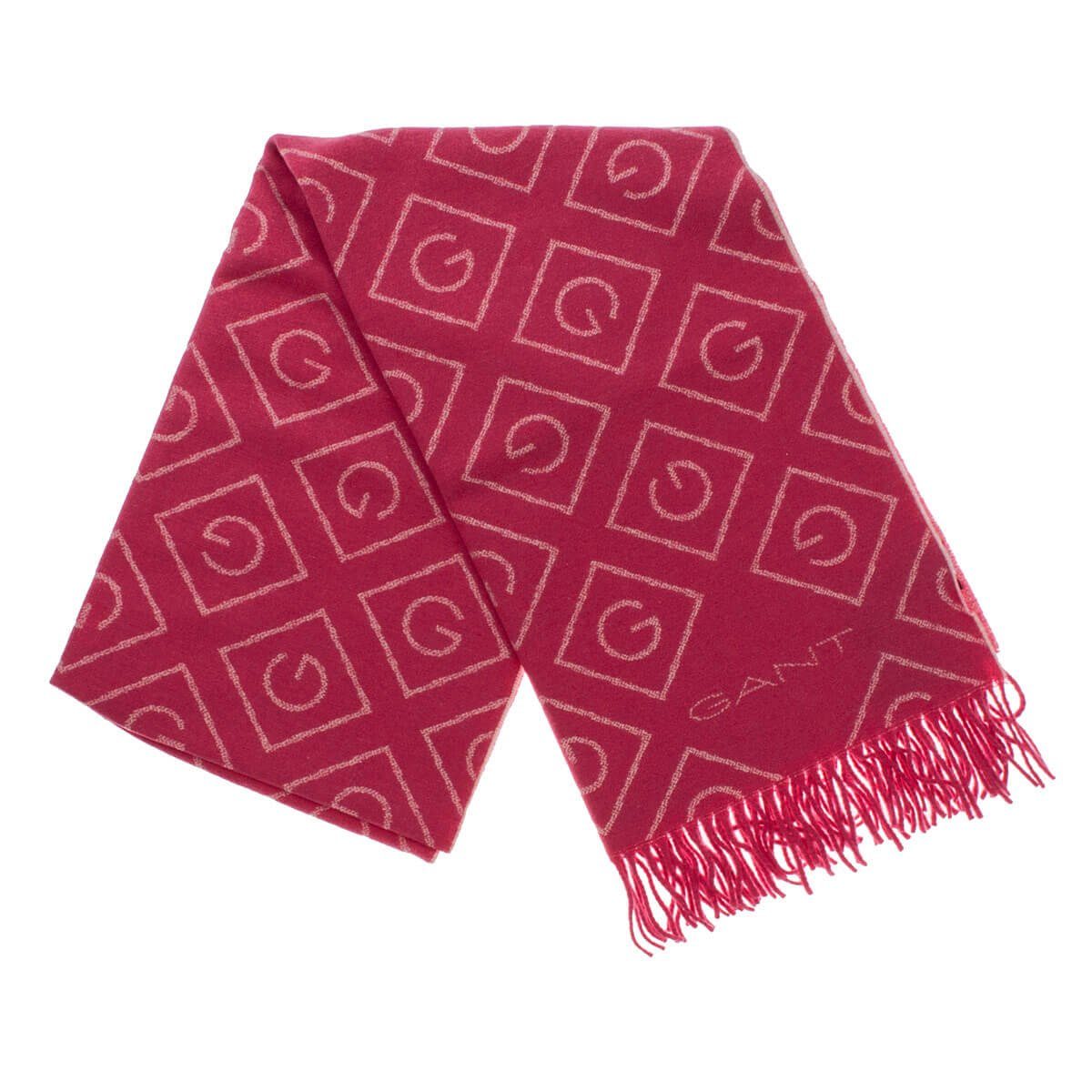 Gant Wollschal 4920058, Unisex Schal Icon G Wool Scarf PeacockPink(619)