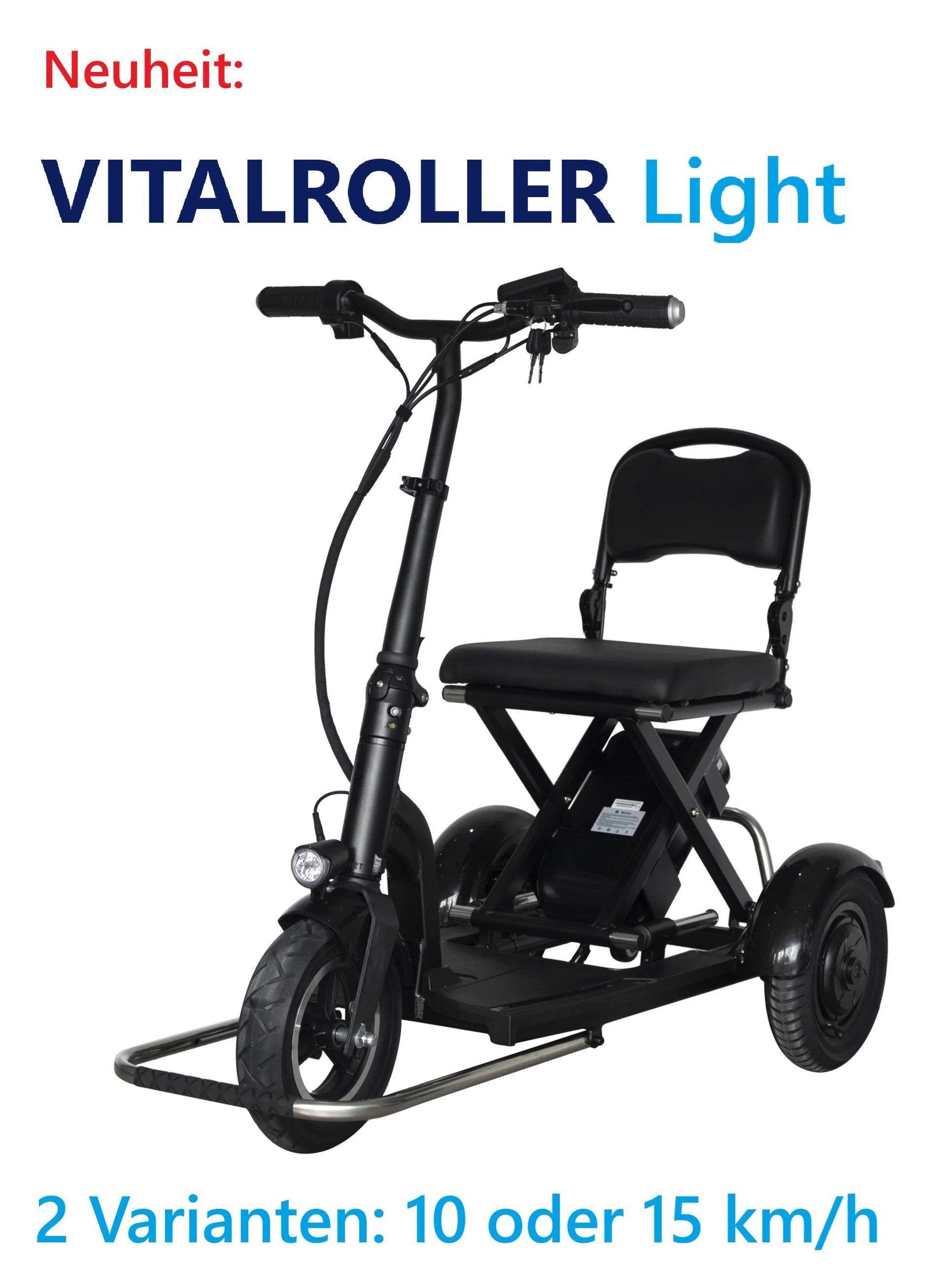 VITALWORXX Elektromobil VITALROLLER Light OHNE ZULASSUNG FÜR DEN ÖFFENTLICHEN RAUM !!!, 15 km/h