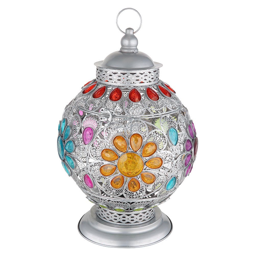 GLOBO LIGHTING LED Tischleuchte, Leuchtmittel nicht inklusive, Tischlampe Schreibtischlampe Beistelllampe Nachttischlampe Kristalle
