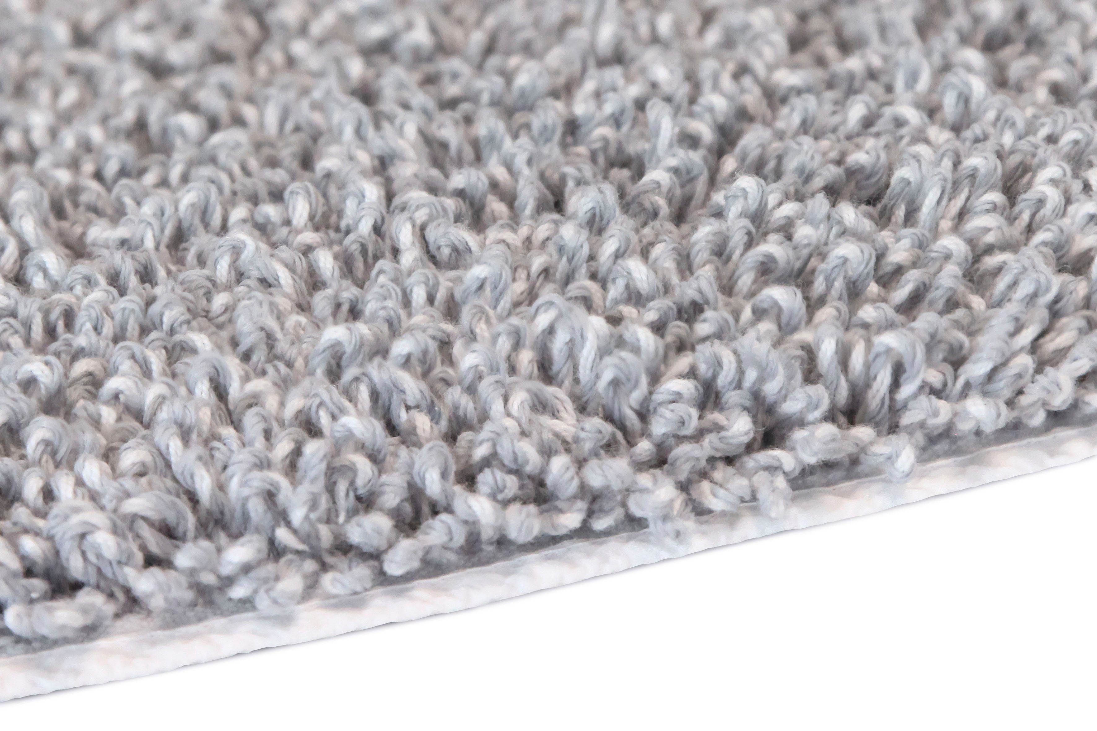 Kleine Wolke Badematte Dana, Badvorleger, Badezimmer Teppich, Höhe 25 mm, rutschhemmend beschichtet, fußbodenheizungsgeeignet, Baumwolle, Polyester, quadratisch, Badteppich, Uni Farben, quadratisch & rechteckig erhältlich