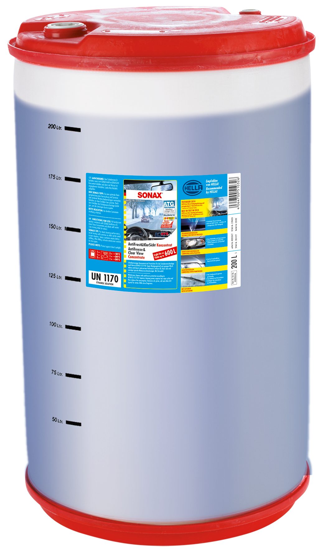 Sonax SONAX AntiFrost + KlarSicht Konzentrat Citrus 200 L Auto-Reinigungsmittel
