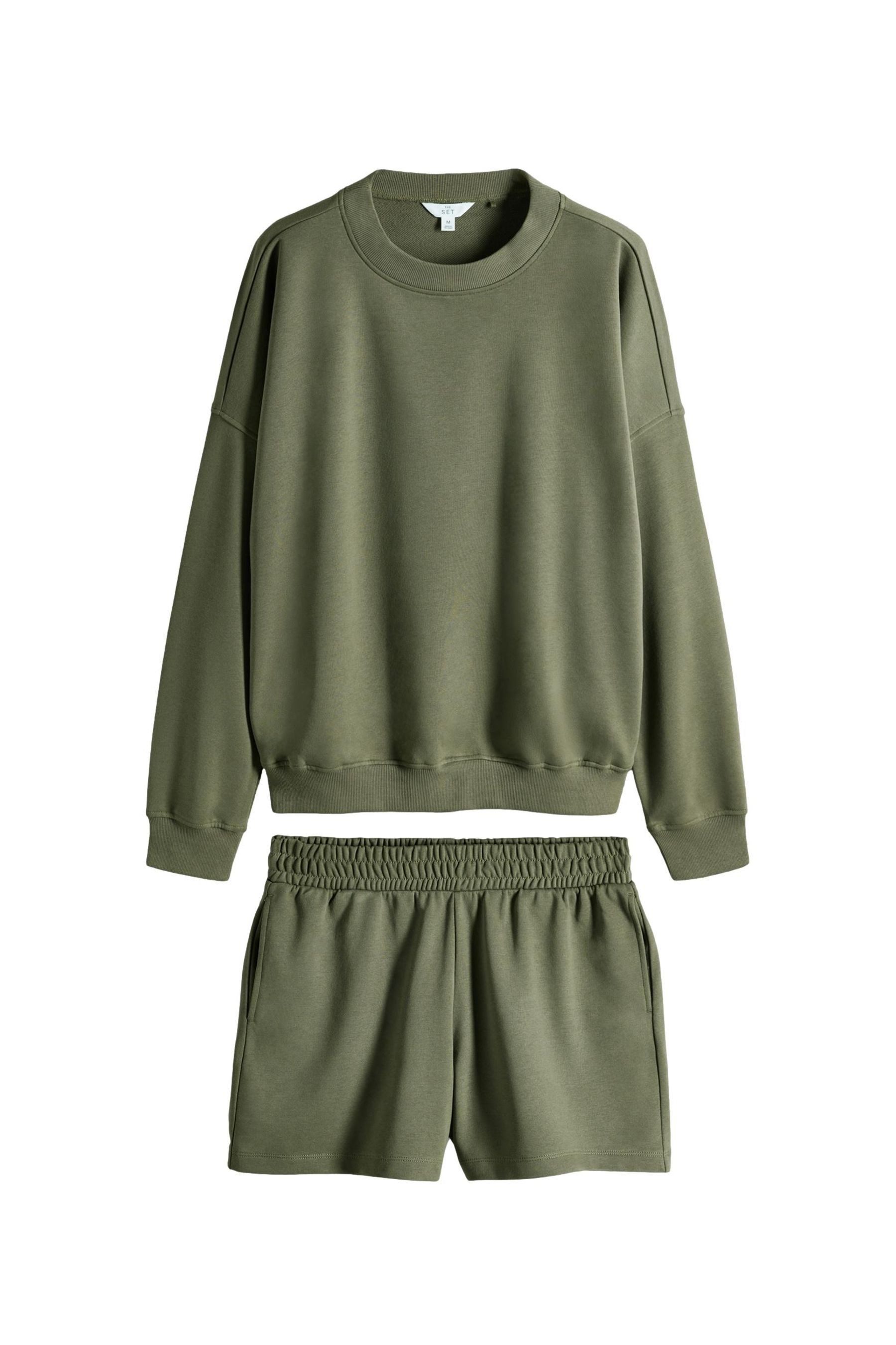 The Set Pullover & Shorts The Set Relaxed Fit Sweatshirt + Shorts (2-tlg) günstig online kaufen