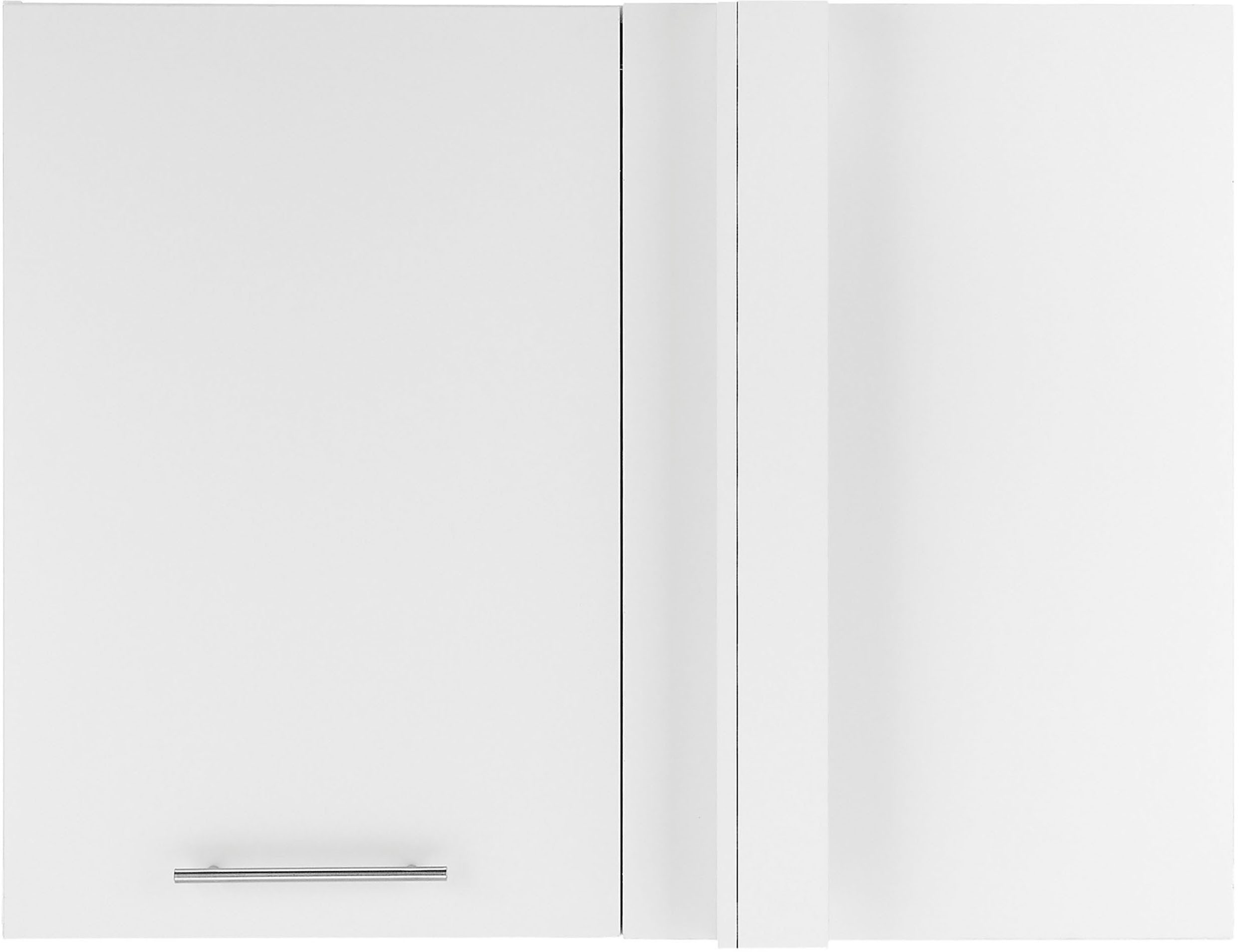 Laundreezy Aufsatzschrank Laundreezy, Eck-Aufsatzschrank BxHxT 100x76x68 cm (1-St) Breite 100cm, Tür L/R montierbar, Softclose-Funktion