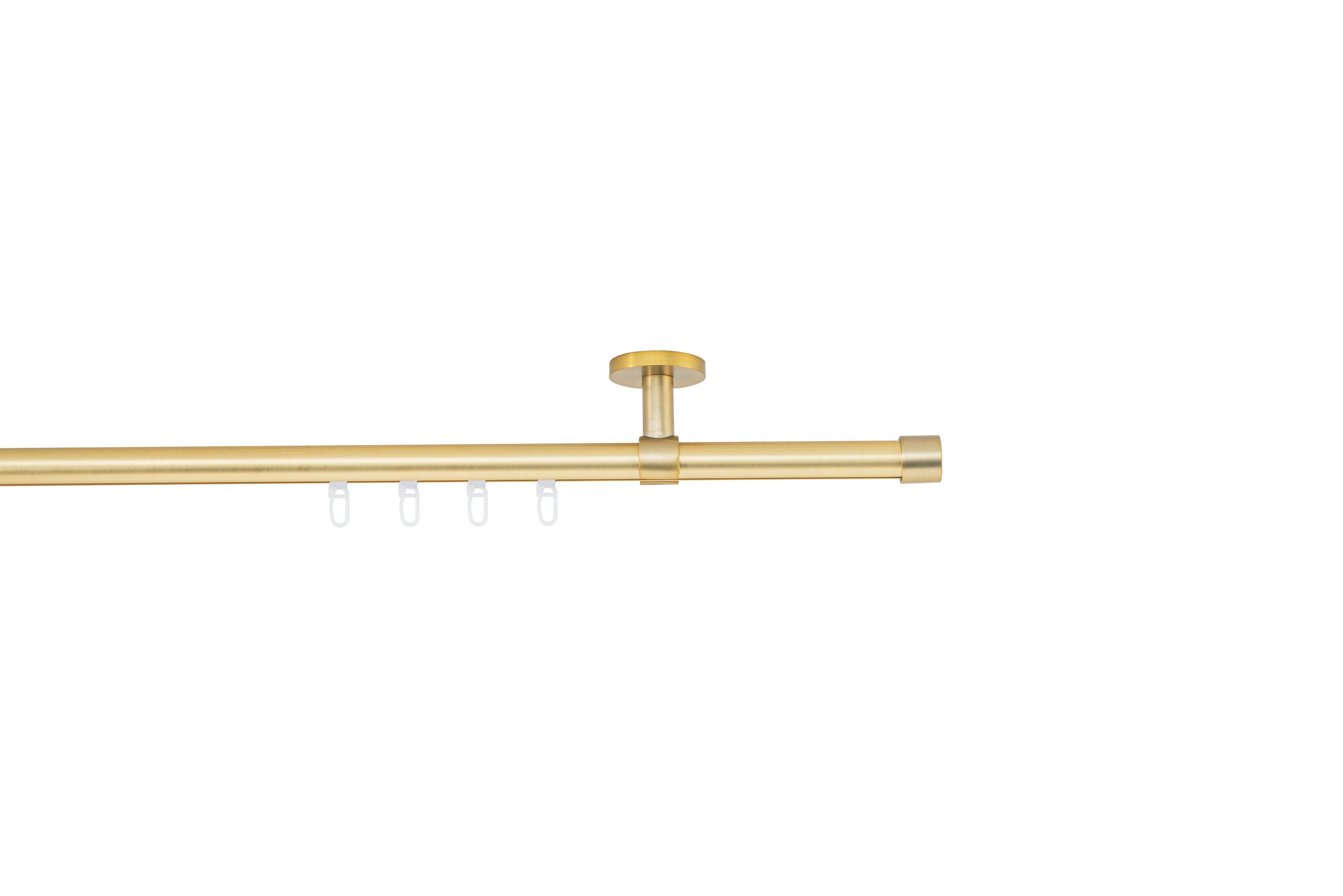 ondeco Gardinenstange Profil Deckenabstand 4cm Kappe, Ø 20 mm, 1-läufig-läu günstig online kaufen