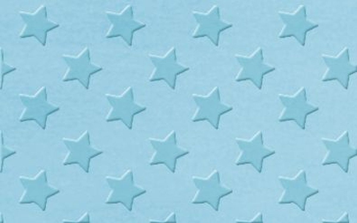 Bastelkartonpapier Alu-Sternchenfolie Rolle 10mx50cm hellblau