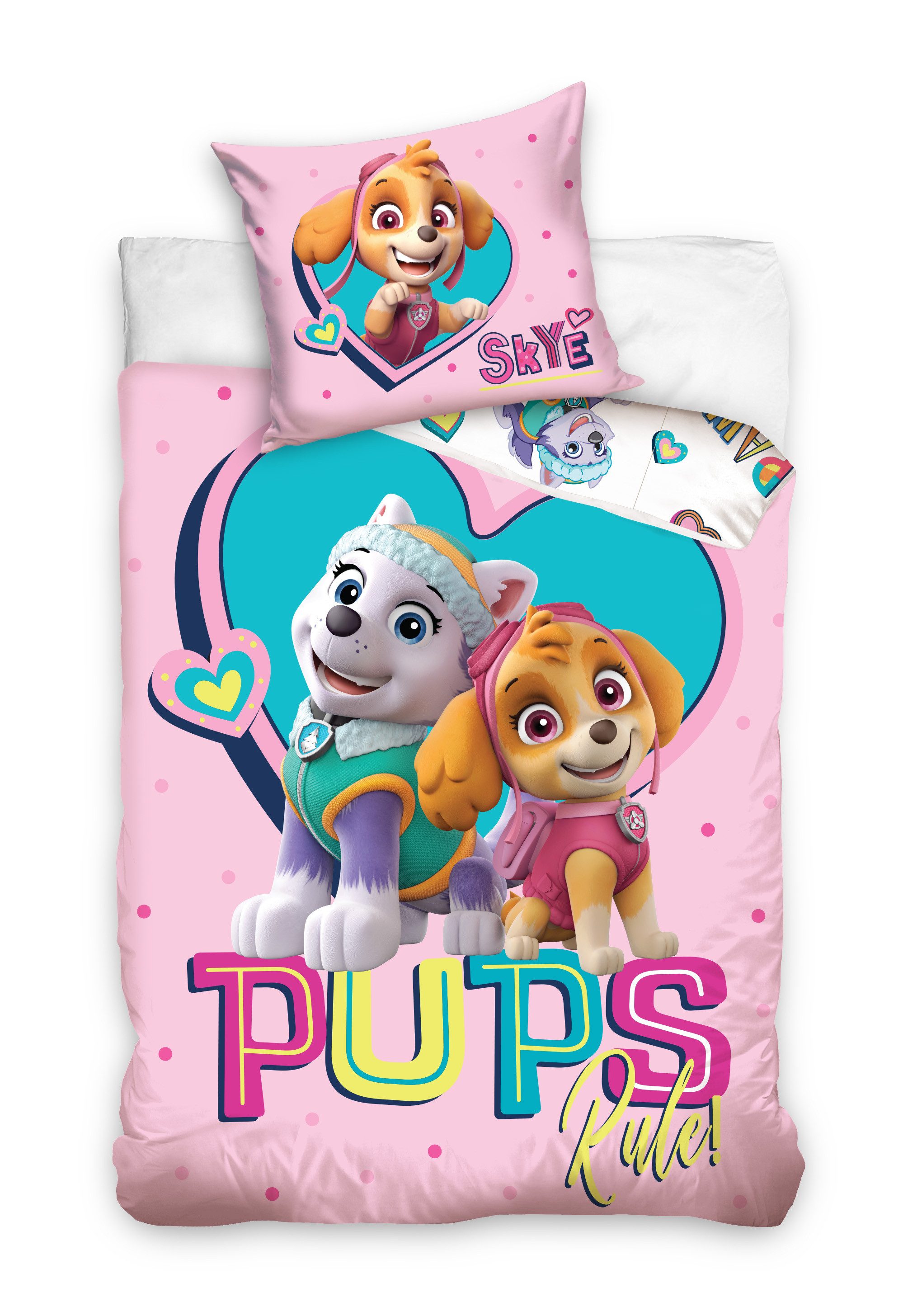 Bettwäsche PAW Patrol Kinderbettwäsche 135 x 200 cm