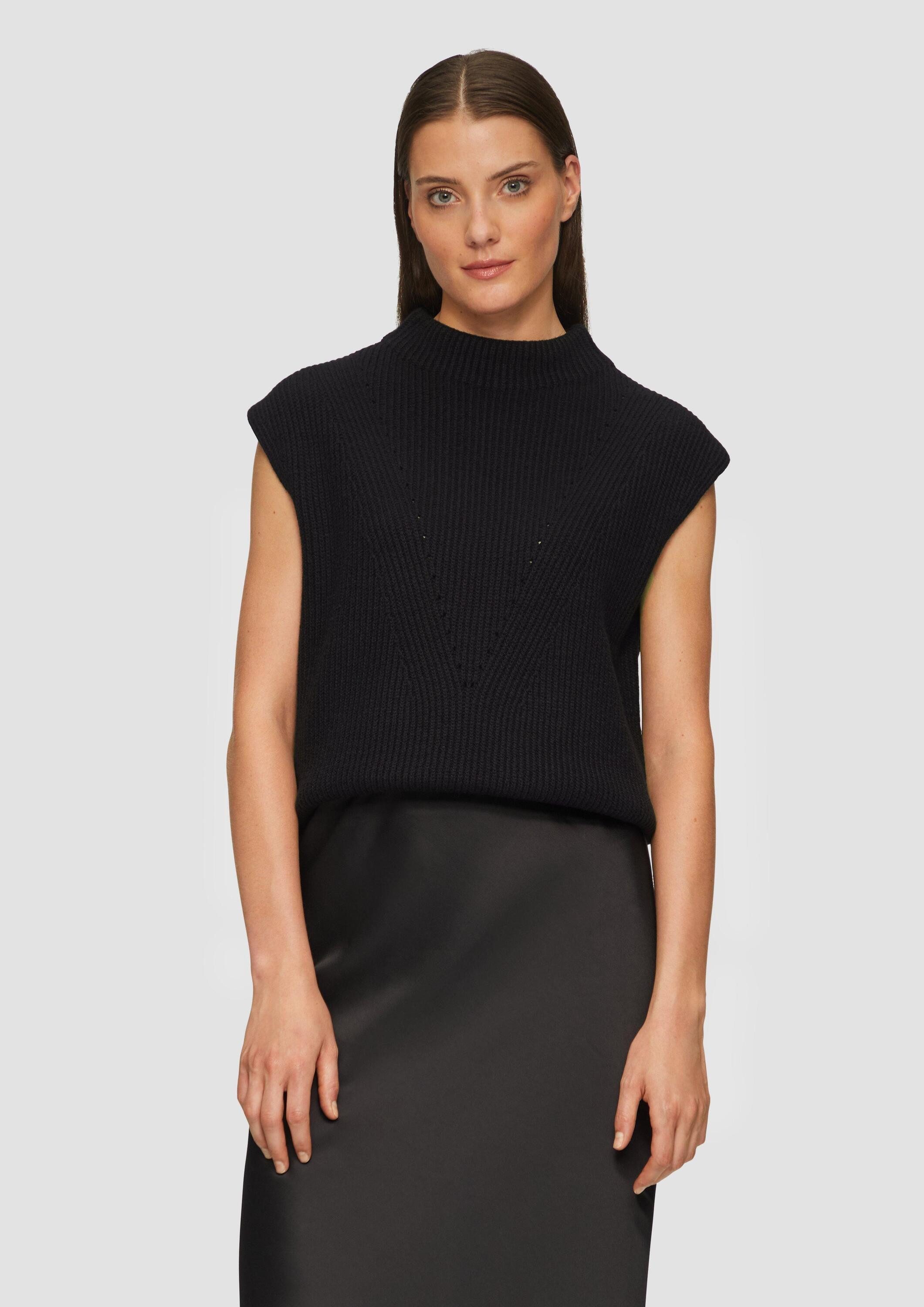 s.Oliver Kurzarmshirt Strickpullunder (1-tlg) günstig online kaufen
