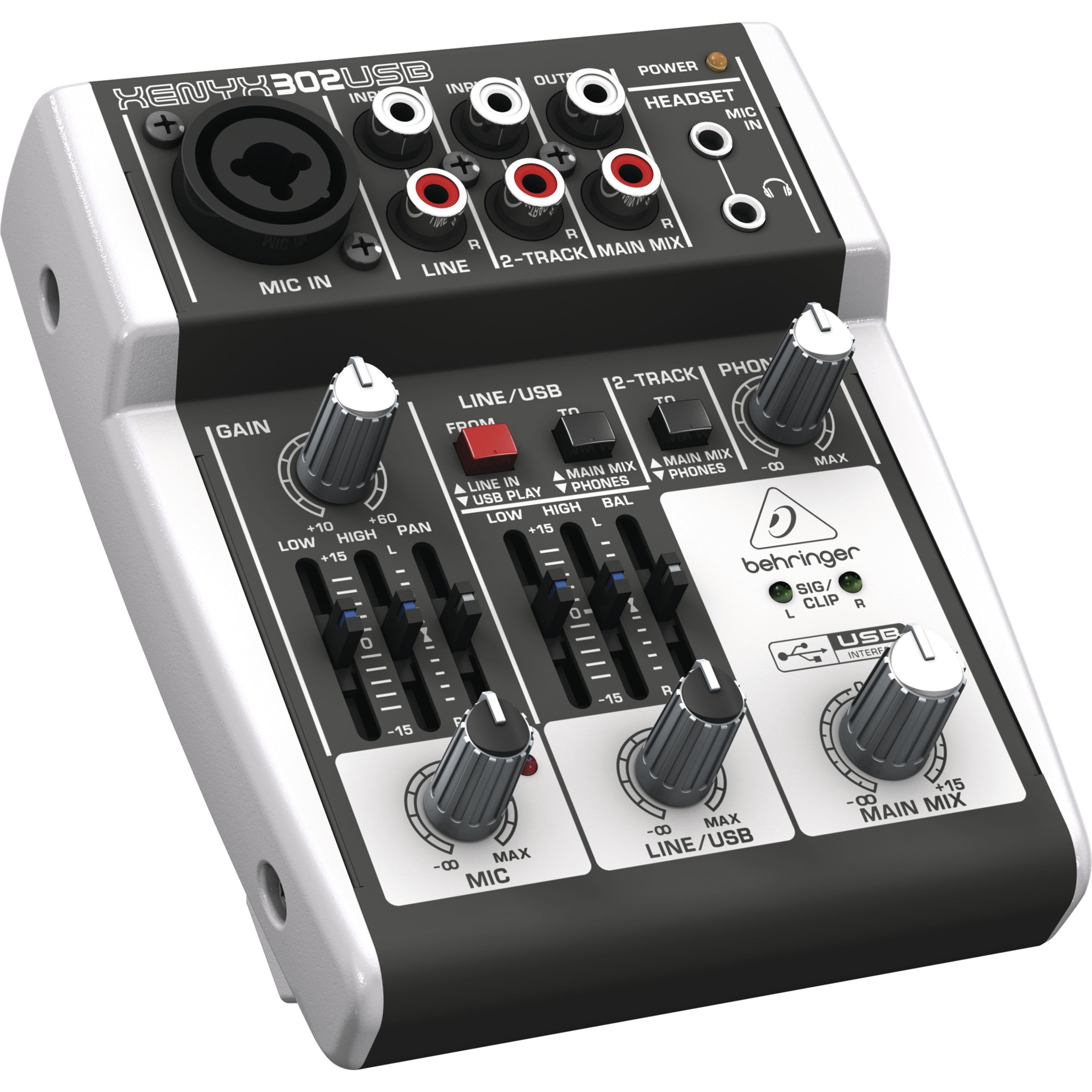 Behringer Mischpult, (XENYX 302USB, PA Mischpulte, Analog Mixer), XENYX 302USB - Analogmixer