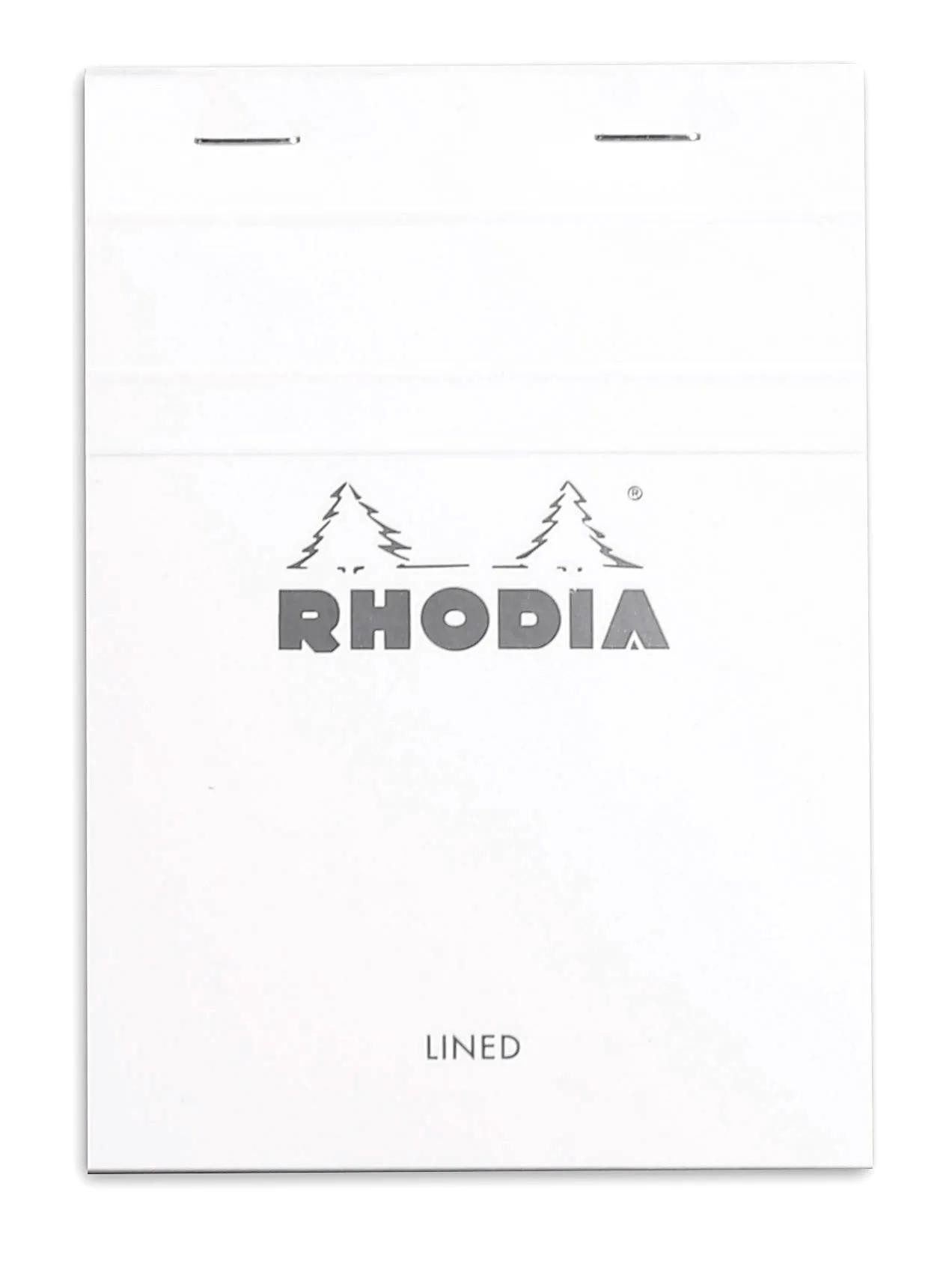 Rhodia Notizheft 10x Gehefter Notizblock No.13 A6 80 Blatt liniert 80g Weiß 13601C, Rhodia, Blöcke, Hefte und Notizbücher