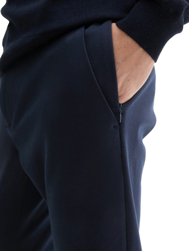 TOM TAILOR Chinohose jersey slim chino SKY CAPTAIN BLUE