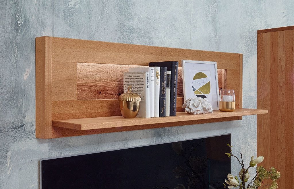 Main Möbel Wandregal Wandregal Regal 163cm Kernbuche Berlin
