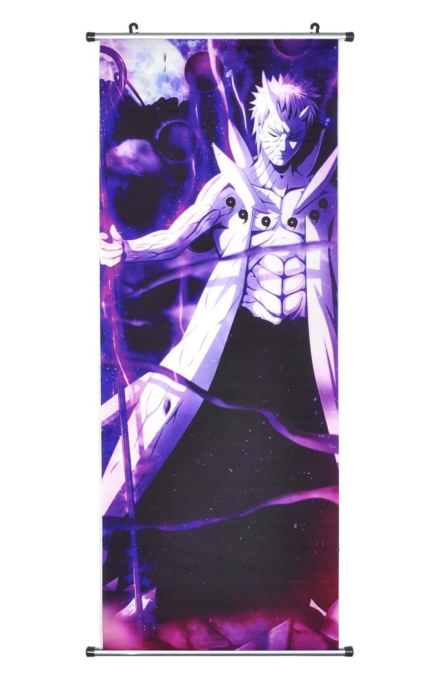 GalaxyCat Poster Großes Naruto Rollbild / Kakemono aus Stoff, Poster 100x40cm, versch, Obito Uchiha, Obito Uchiha Rollbild / Kakemono
